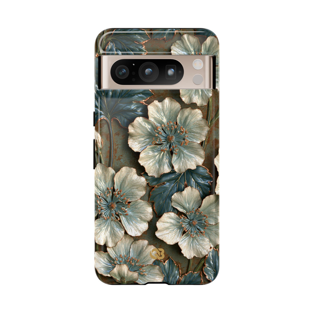 Gilded Blossom Reverie · Tough Phone Case for Pixel · Teal