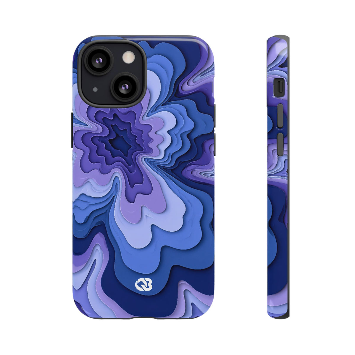 Periwinkle Strata Bloom · Tough Phone Case for iPhone · Purple