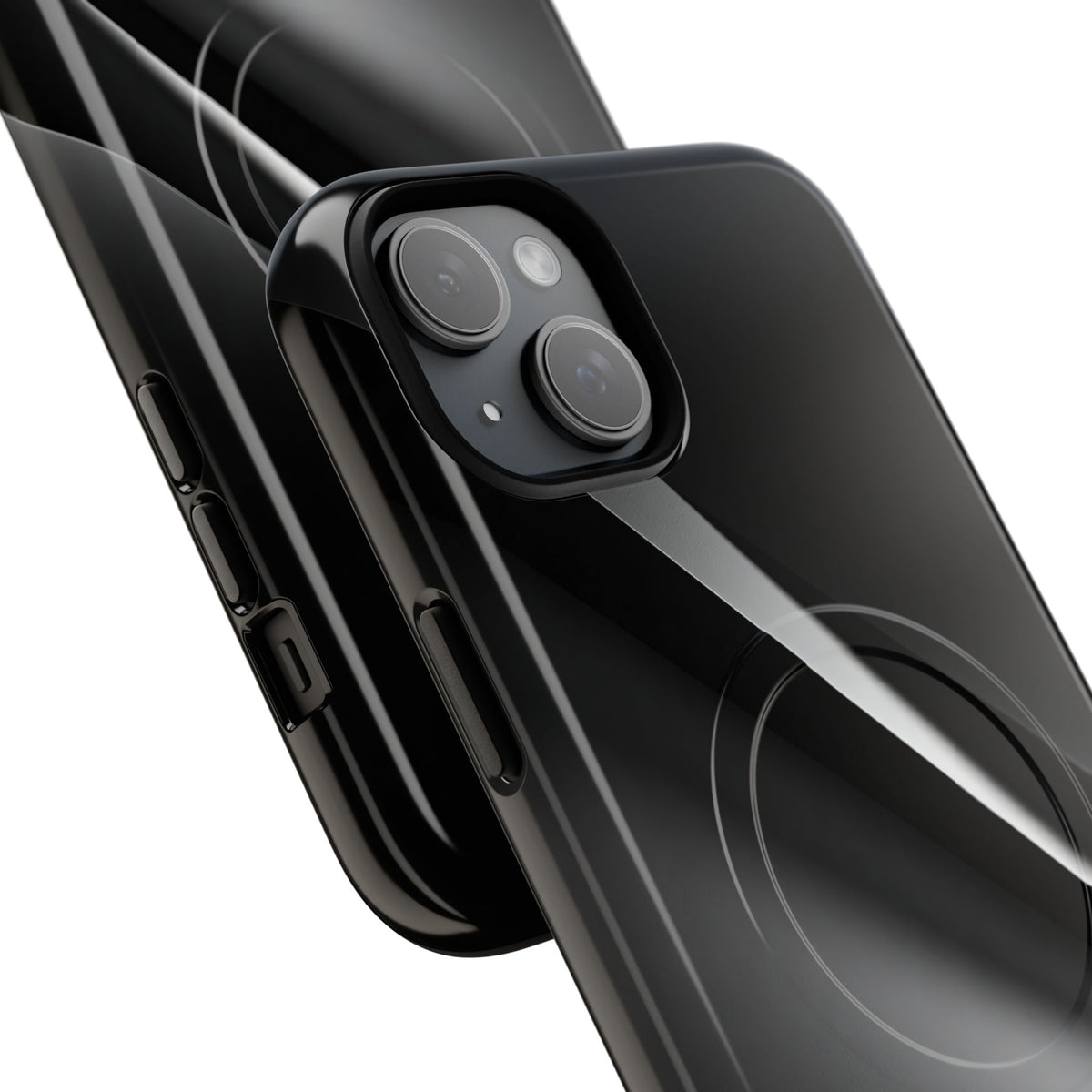 Obsidian Ridge · Tough 2.0 Magnetic Phone Case for iPhone · Black
