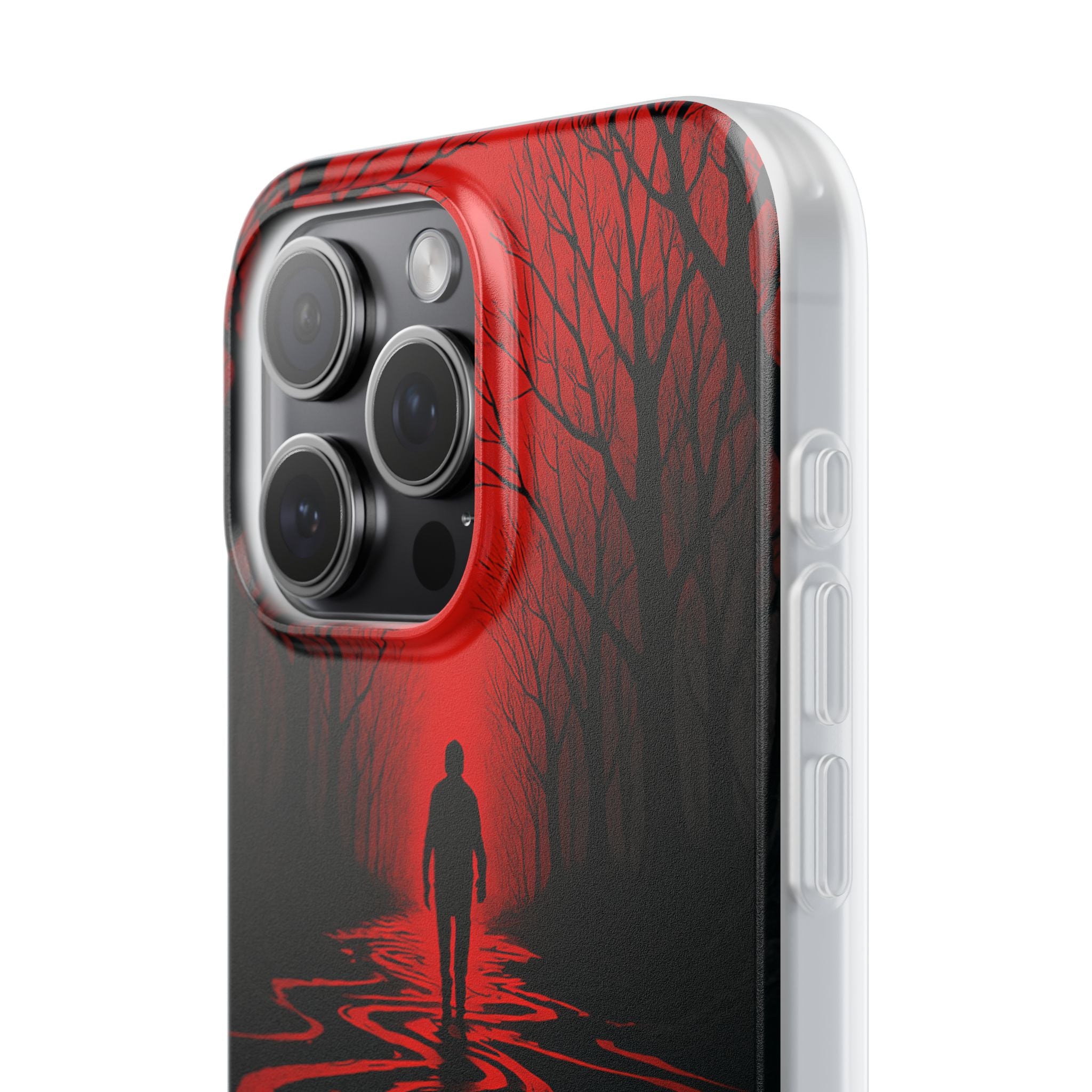 Crimson Shadow Path · Soft Phone Case for iPhone