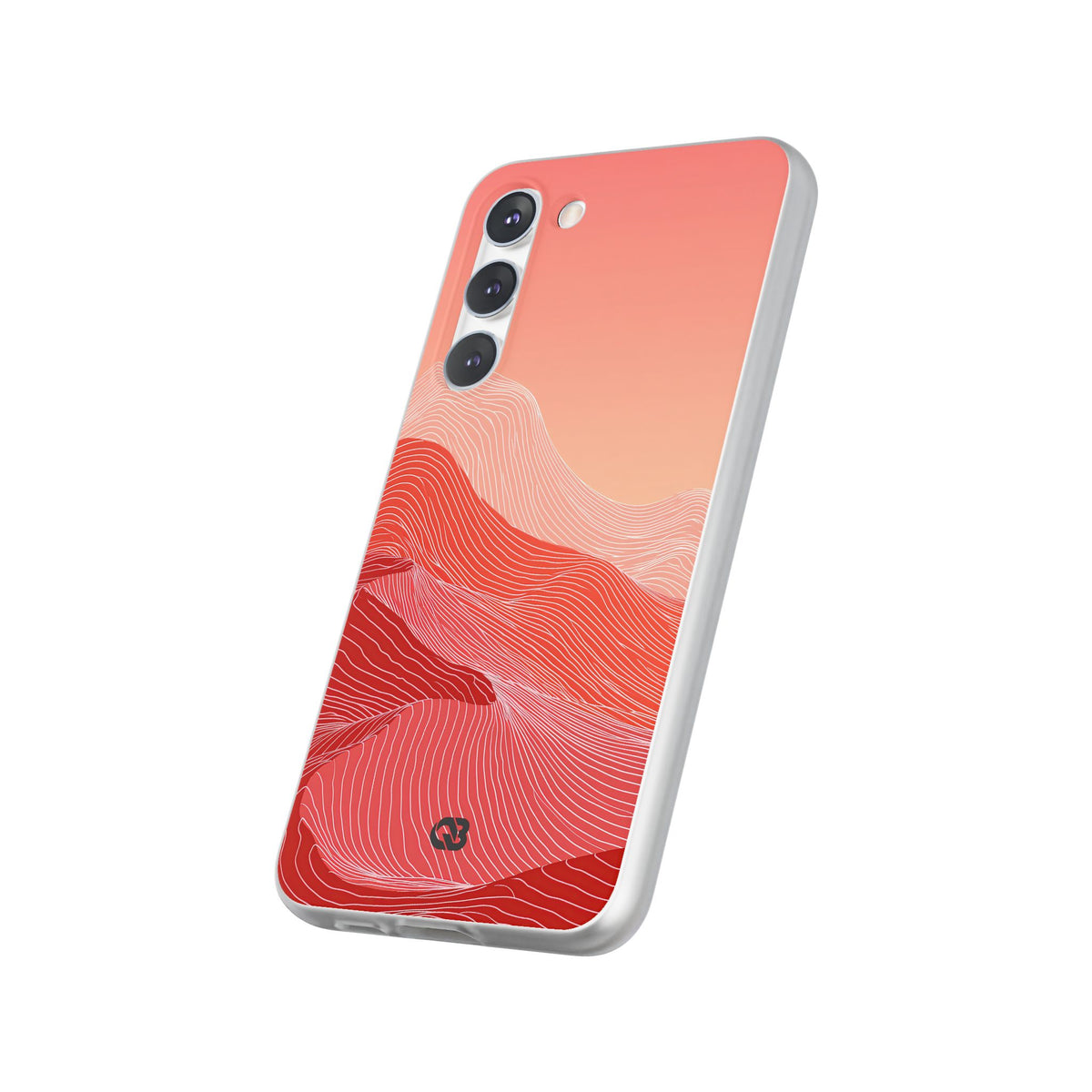 Red Lite Phone Case for Samsung - Crimson Ridge Contour