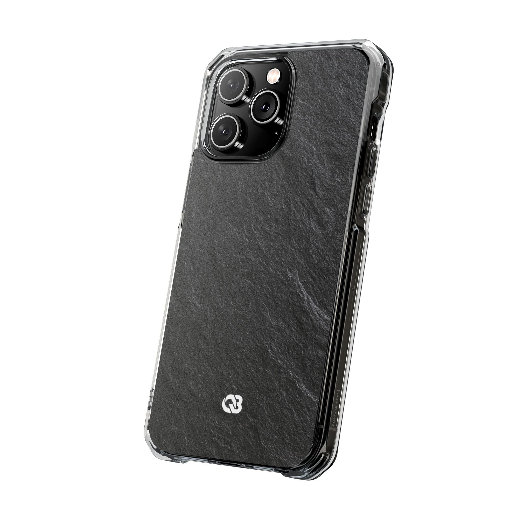 Black Impact MagSafe Phone Case for iPhone - Raw Obsidian Slate