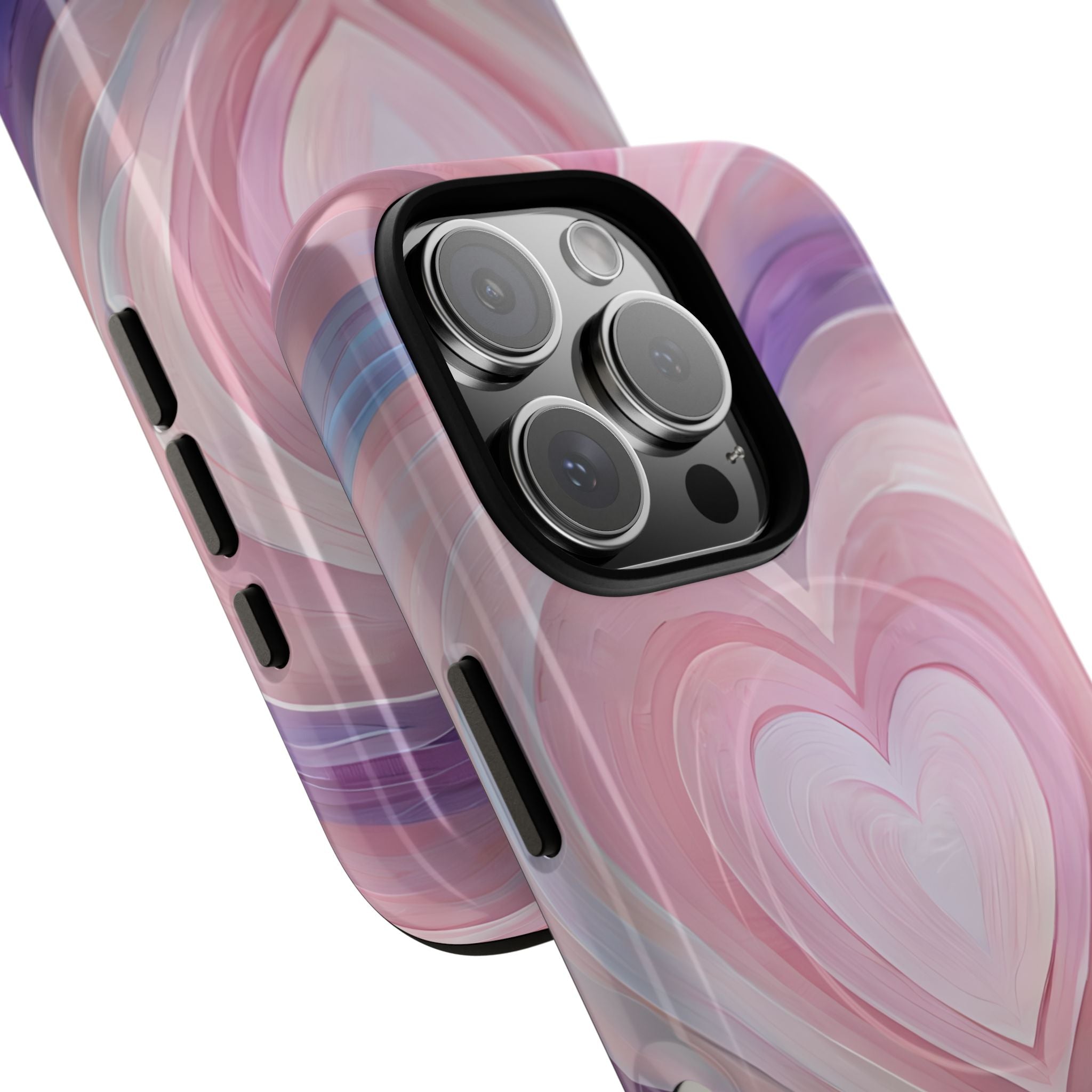 Lavender Pulse Hearts · Tough+ Magsafe