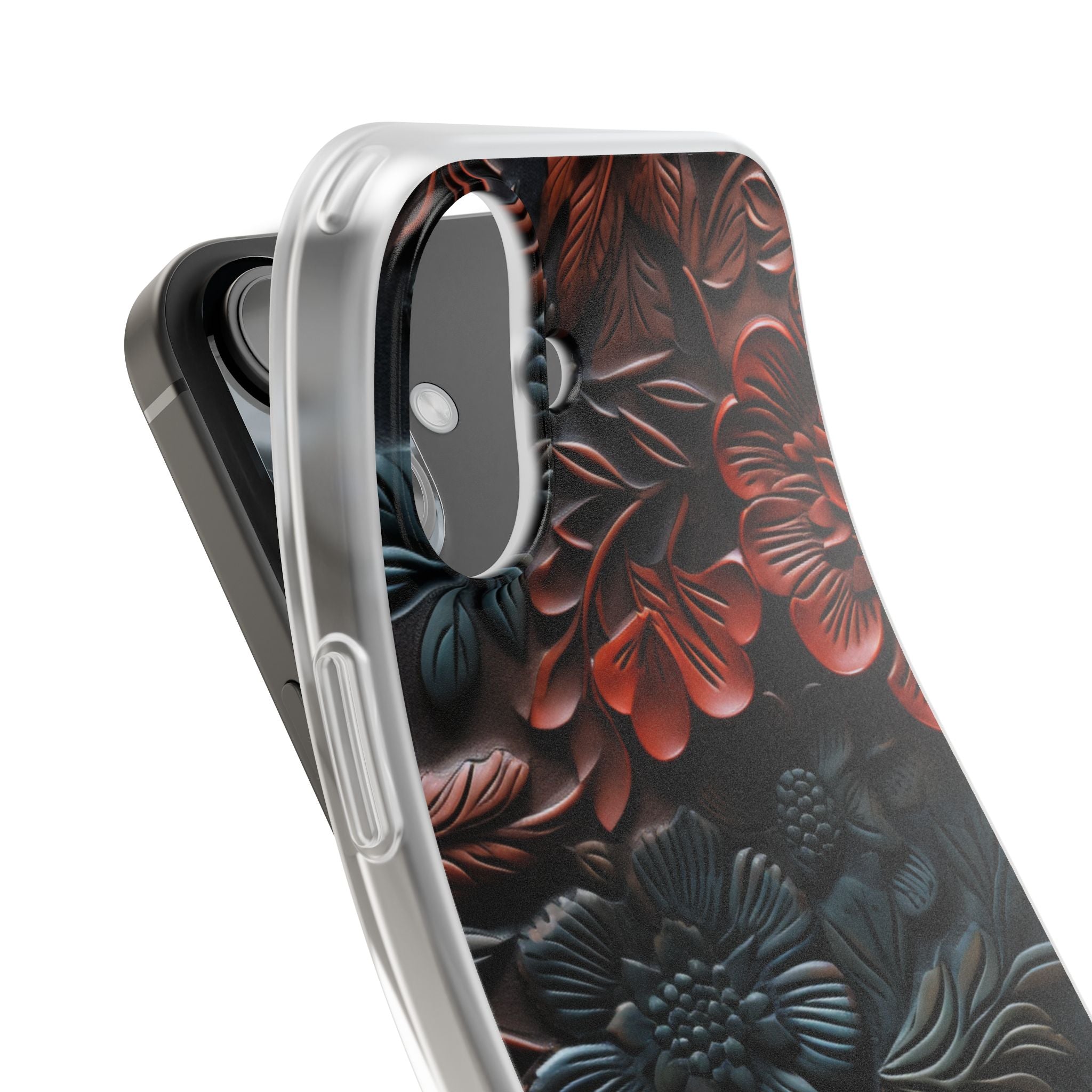 Carved Earth Bloom · Soft Phone Case for iPhone