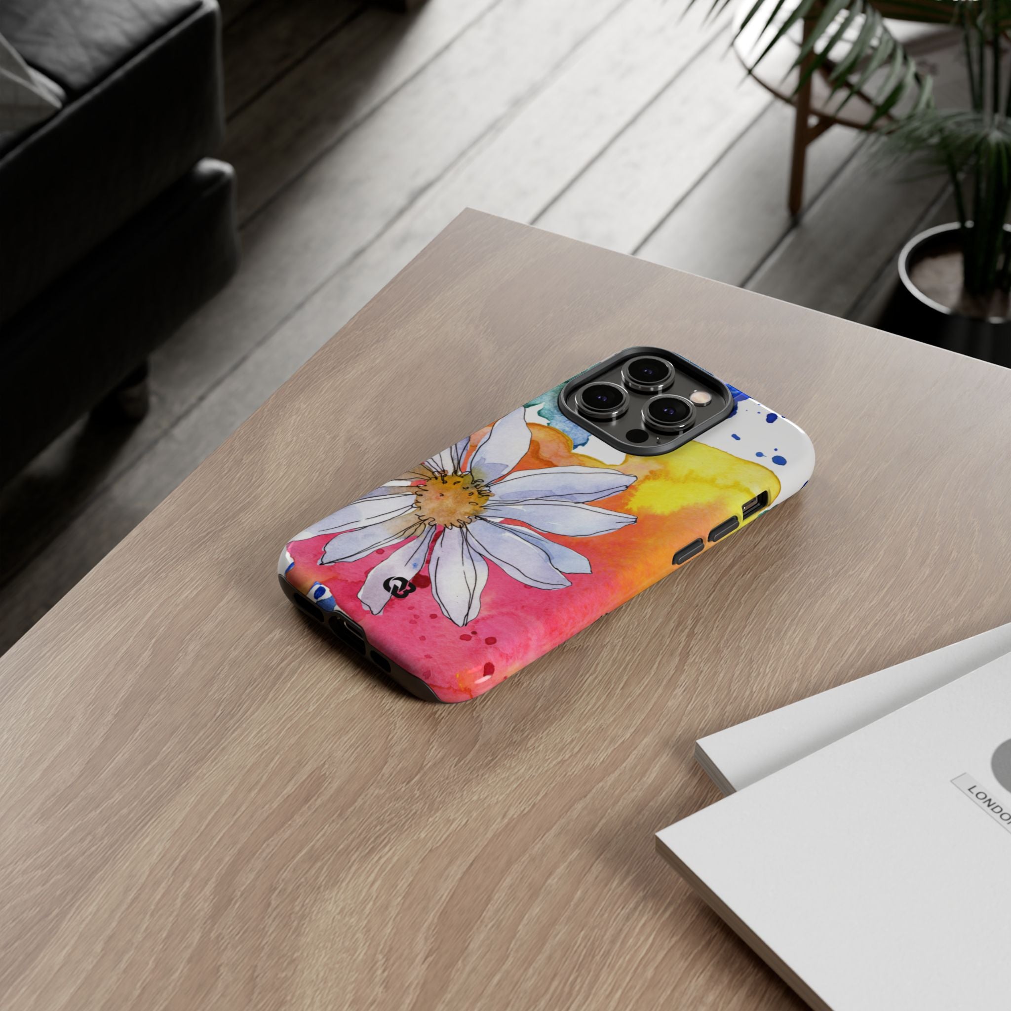 Vivid Bloom Splatter · Tough Handyhülle für iPhone