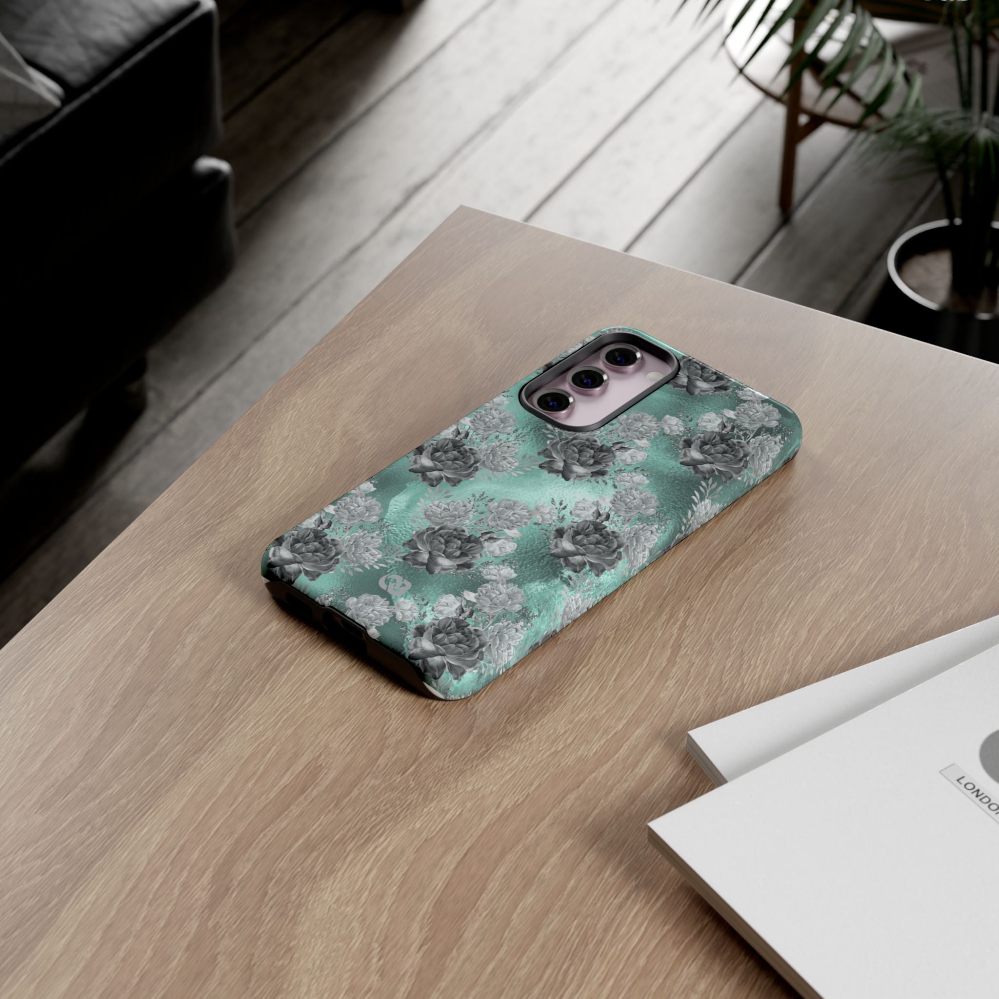 Frost Mint Floral · Tough Phone Case for Samsung
