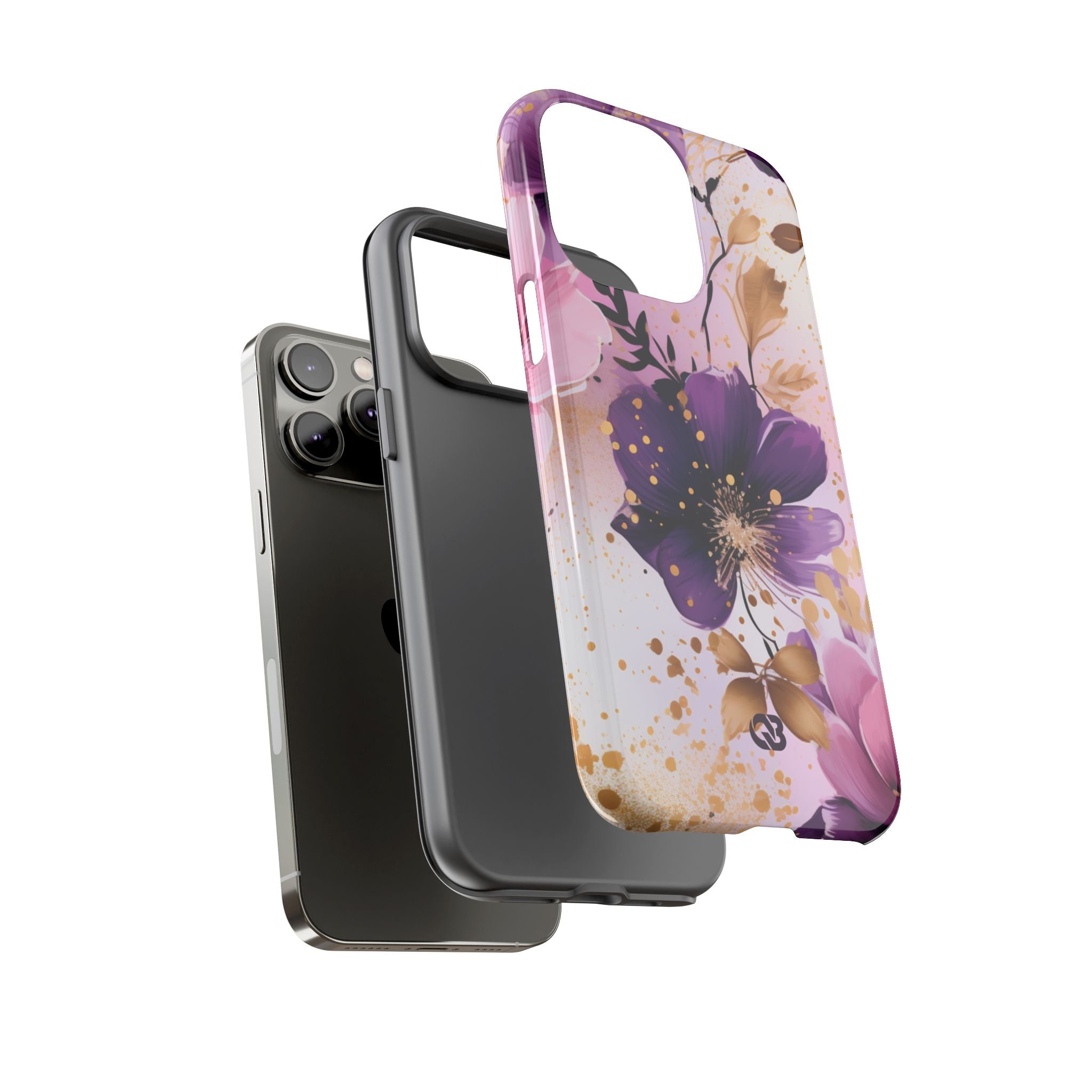 Gilded Violet Bloom · Tough Phone Case for iPhone