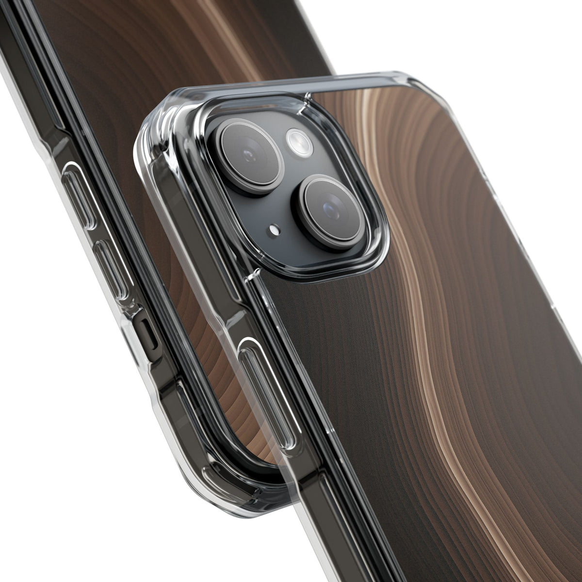 Brown Impact MagSafe Phone Case for iPhone - Bronzed Canyon Relief