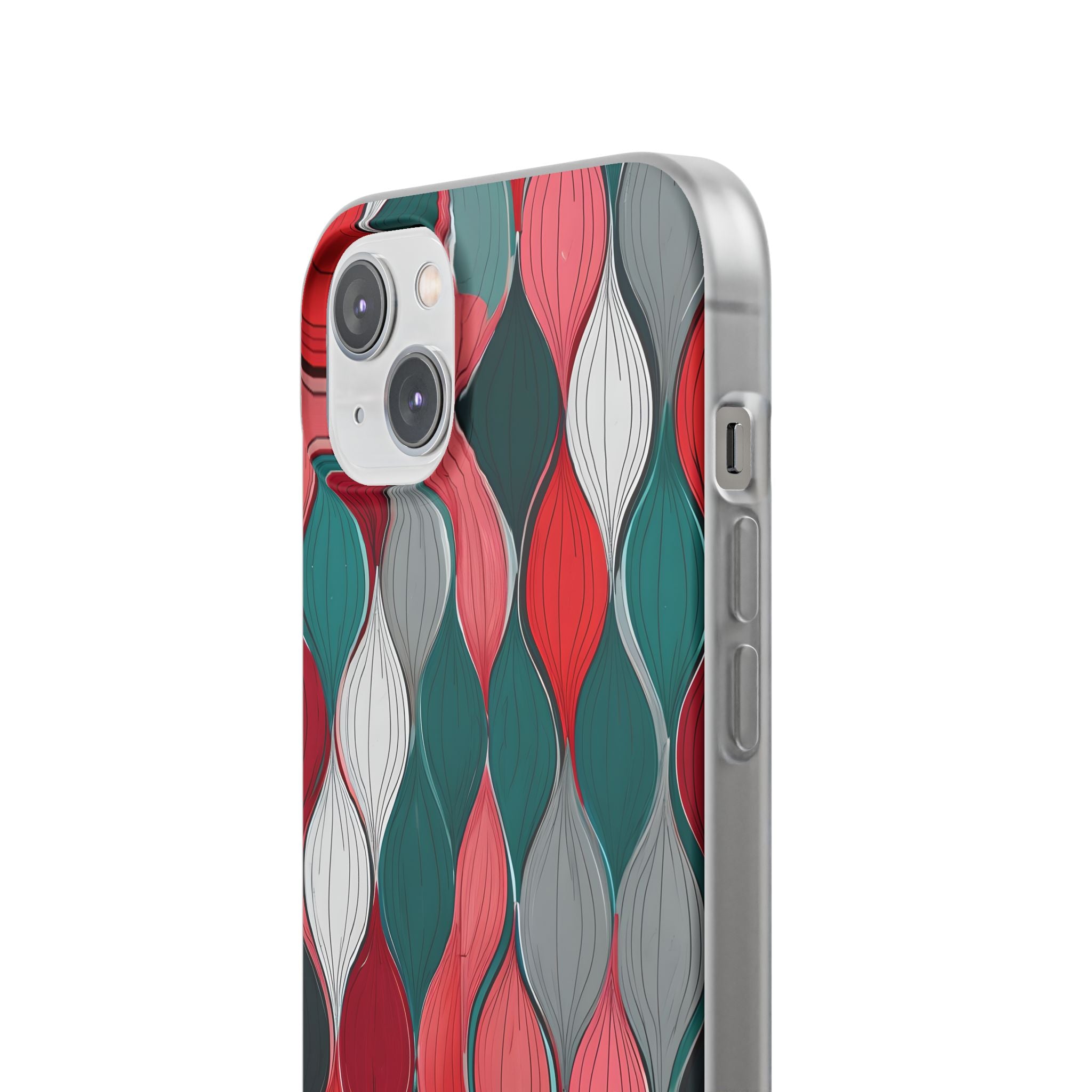 Slate Rose Ripple · Soft Phone Case for iPhone