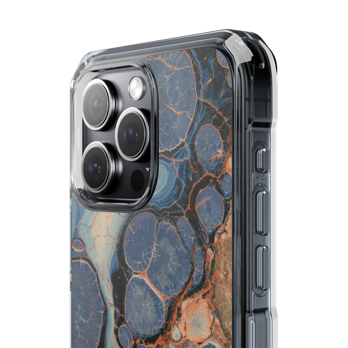 Astral Orb Resonance · Clear Impact Magnetic Phone Case for iPhone · Blue