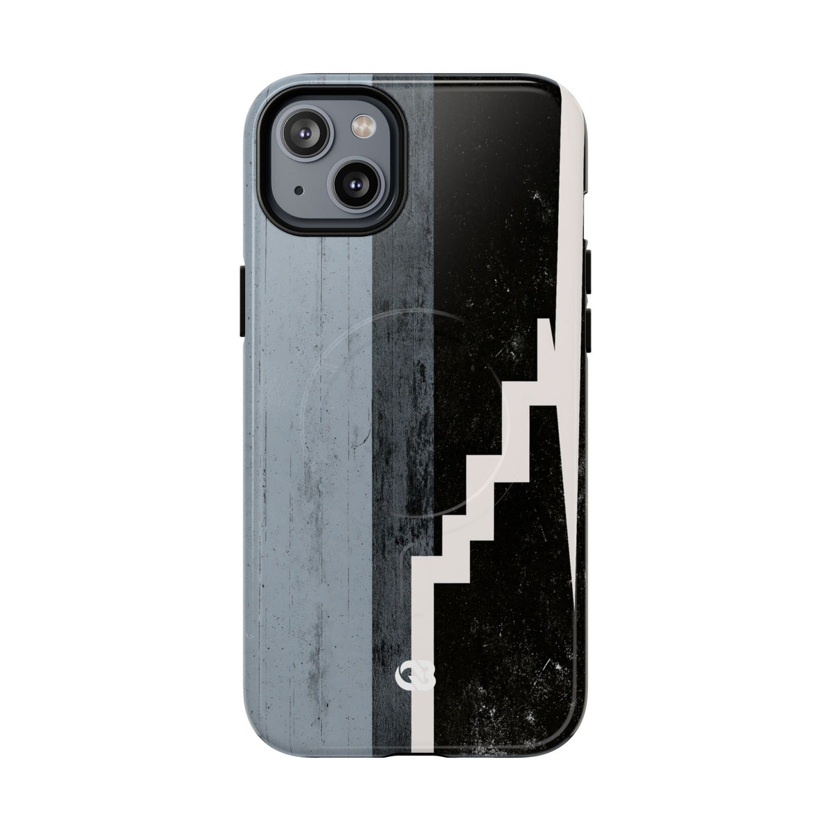 Grey Tough 2.0 Magsafe Phone Case for iPhone - Industrial Concrete Void