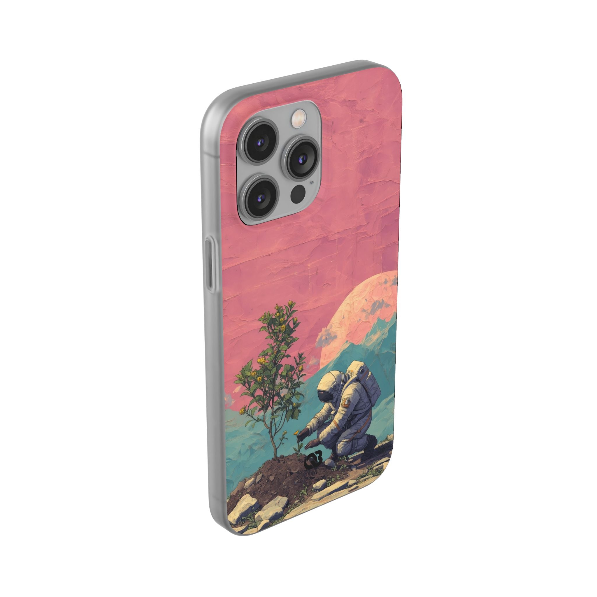Lunar Pastel Bloom · Soft Phone Case for iPhone