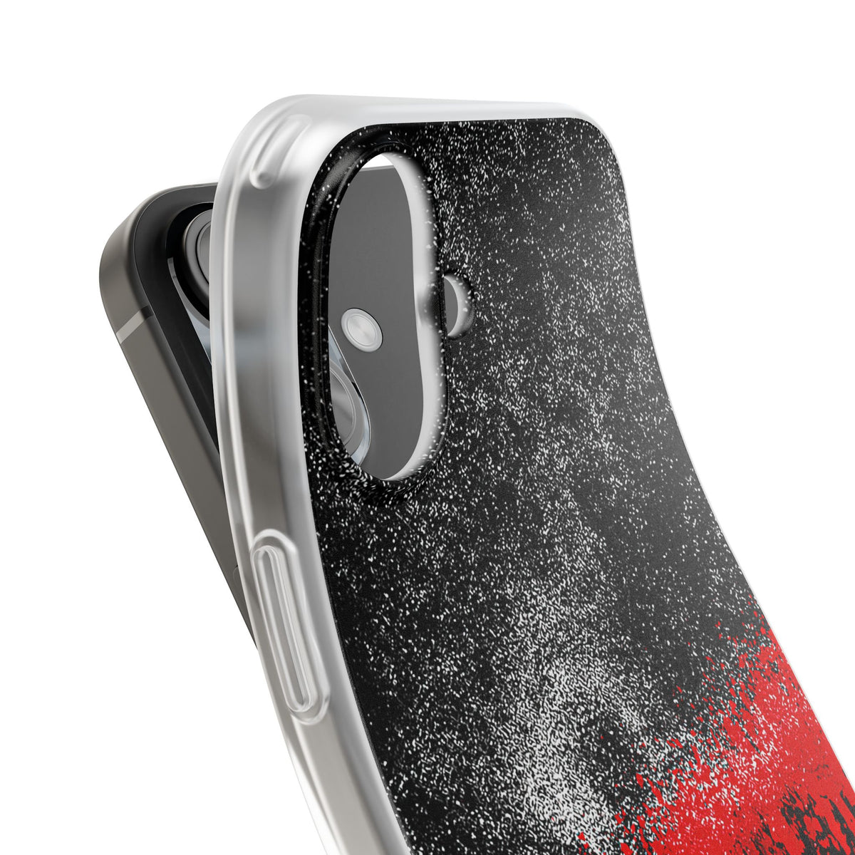 Crimson Noir Drip · Lite Phone Case for iPhone · Black