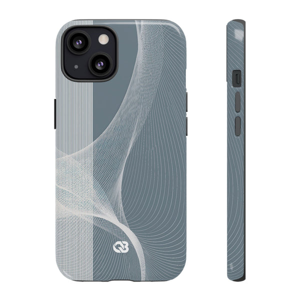 Slate Contour Drift · Tough Phone Case for iPhone · Grey