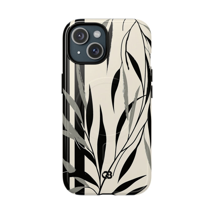 Linear Willow Study · Tough 2.0 Magnetic Phone Case for iPhone · Beige