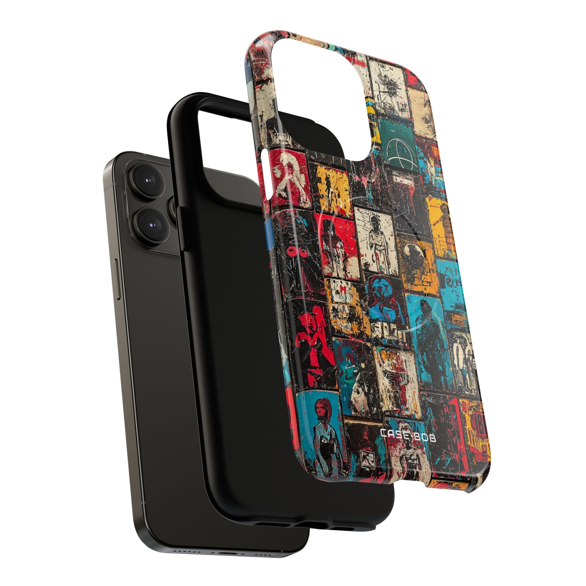 Figureret gitter iPhone 14 Pro Max cover - Tough+