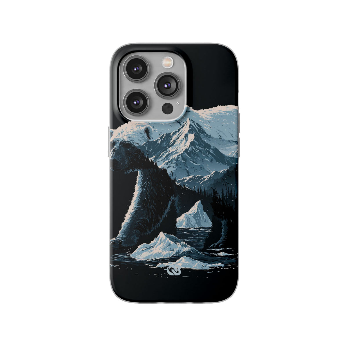 Nordic Arctic Bear · Lite Phone Case for iPhone · Black