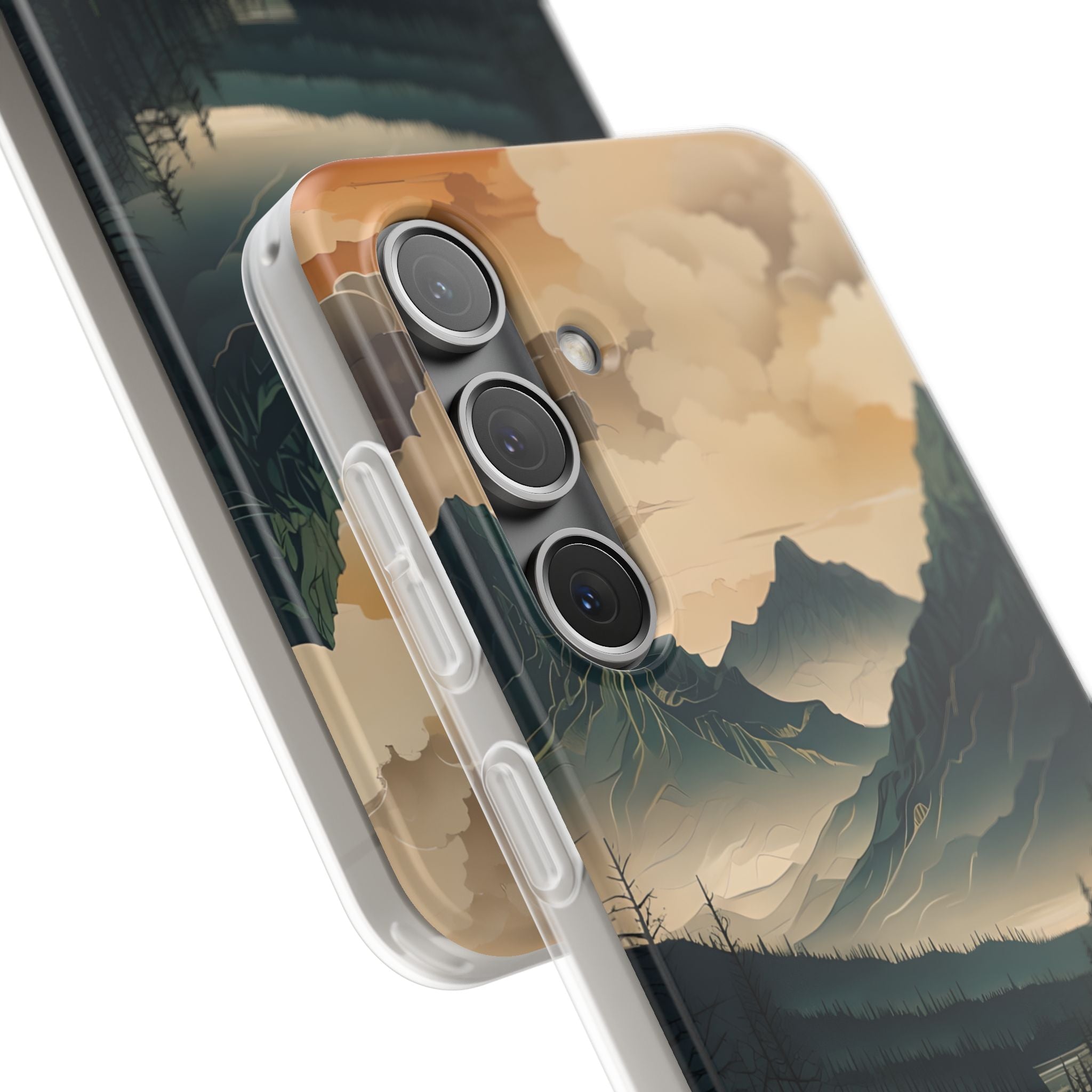Summit River Dusk · Soft Phone Case for Samsung