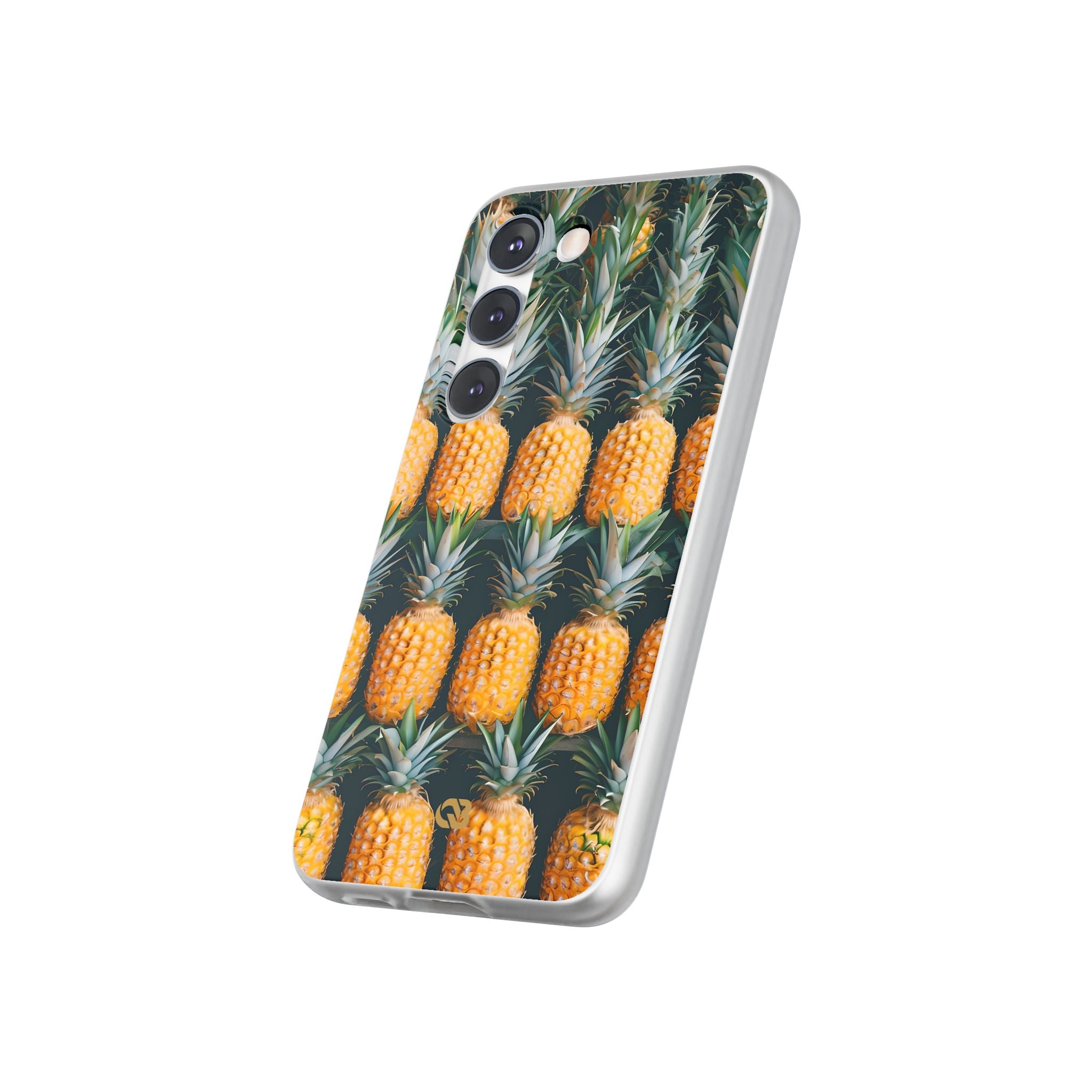 Gilded Pineapple Rows · Soft Phone Case for Samsung