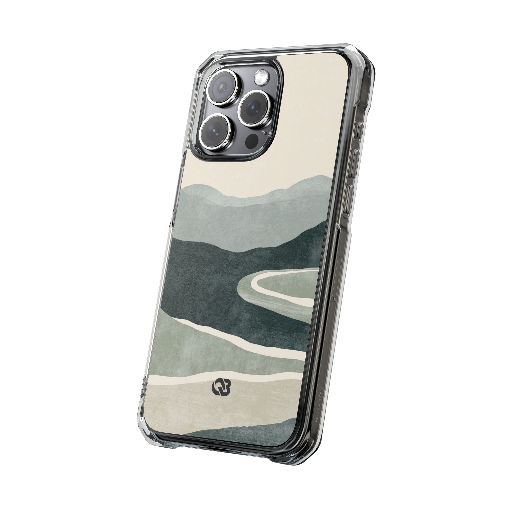 Green Impact MagSafe Phone Case for iPhone - Misty Sage Valley