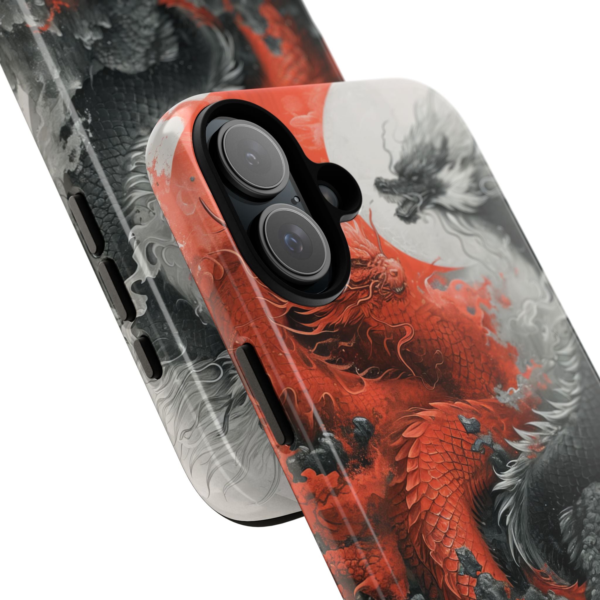 Dragon Coil Crimson iPhone 16 Plus Case - Tough