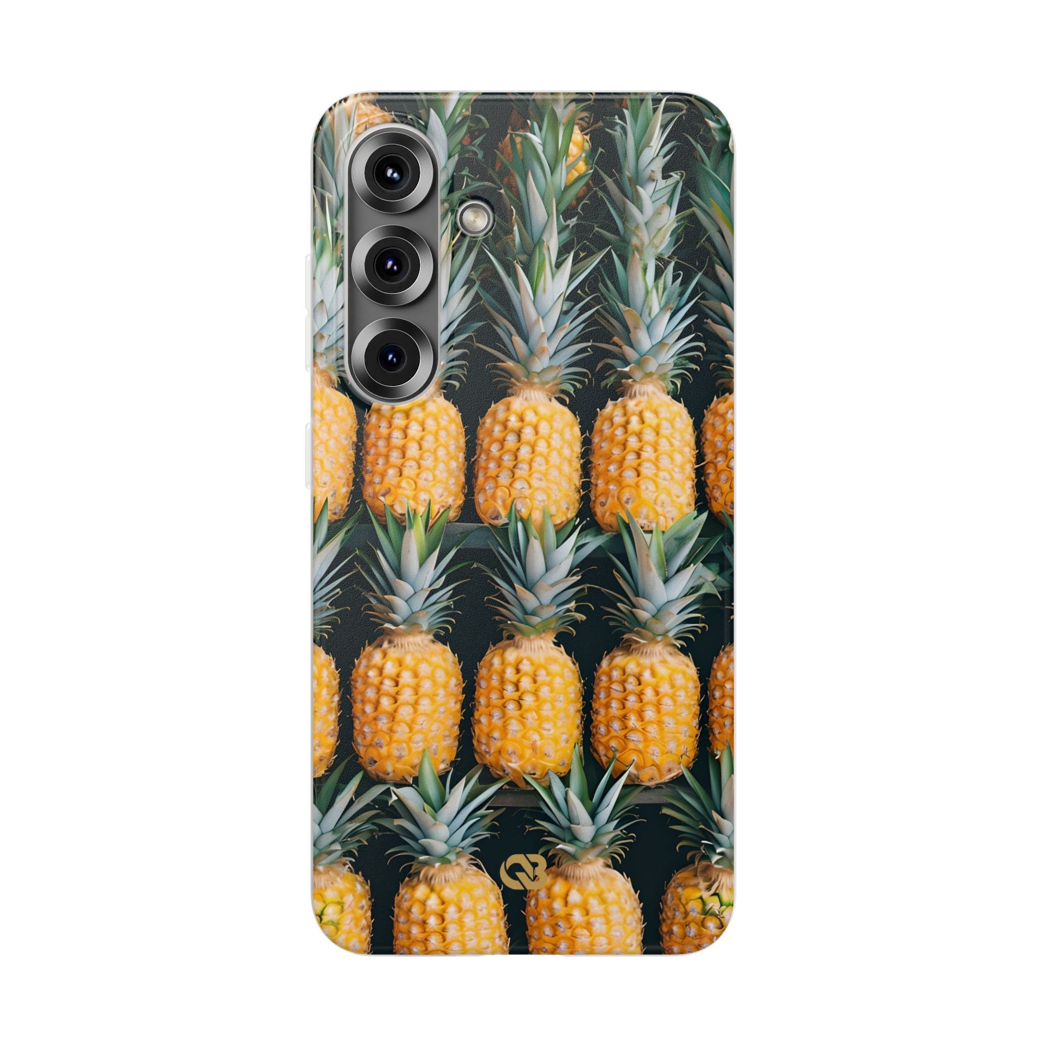 Gilded Pineapple Rows · Soft Phone Case for Samsung