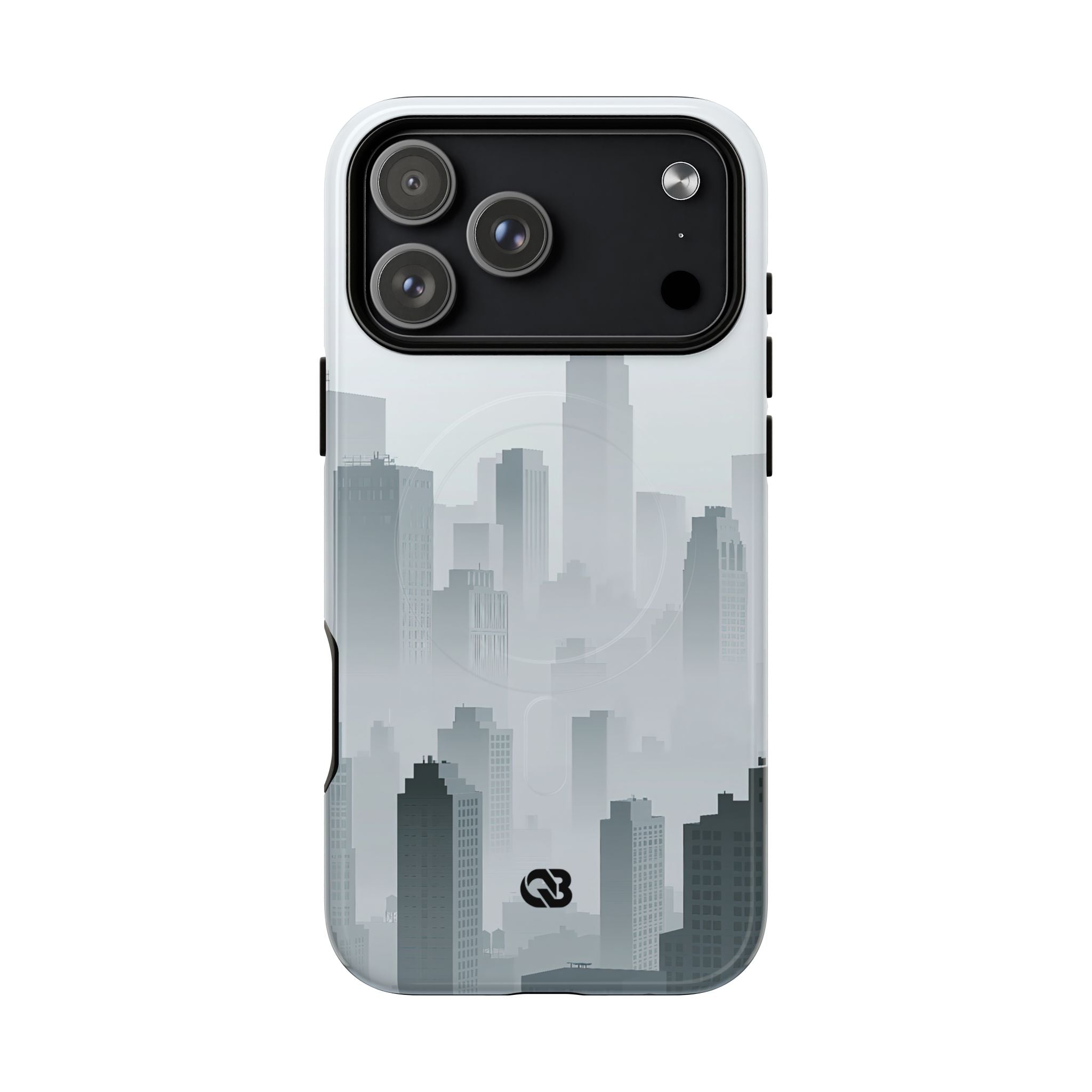 Grey Tough 2.0 Magsafe Phone Case for iPhone - Steel Mist Skyline