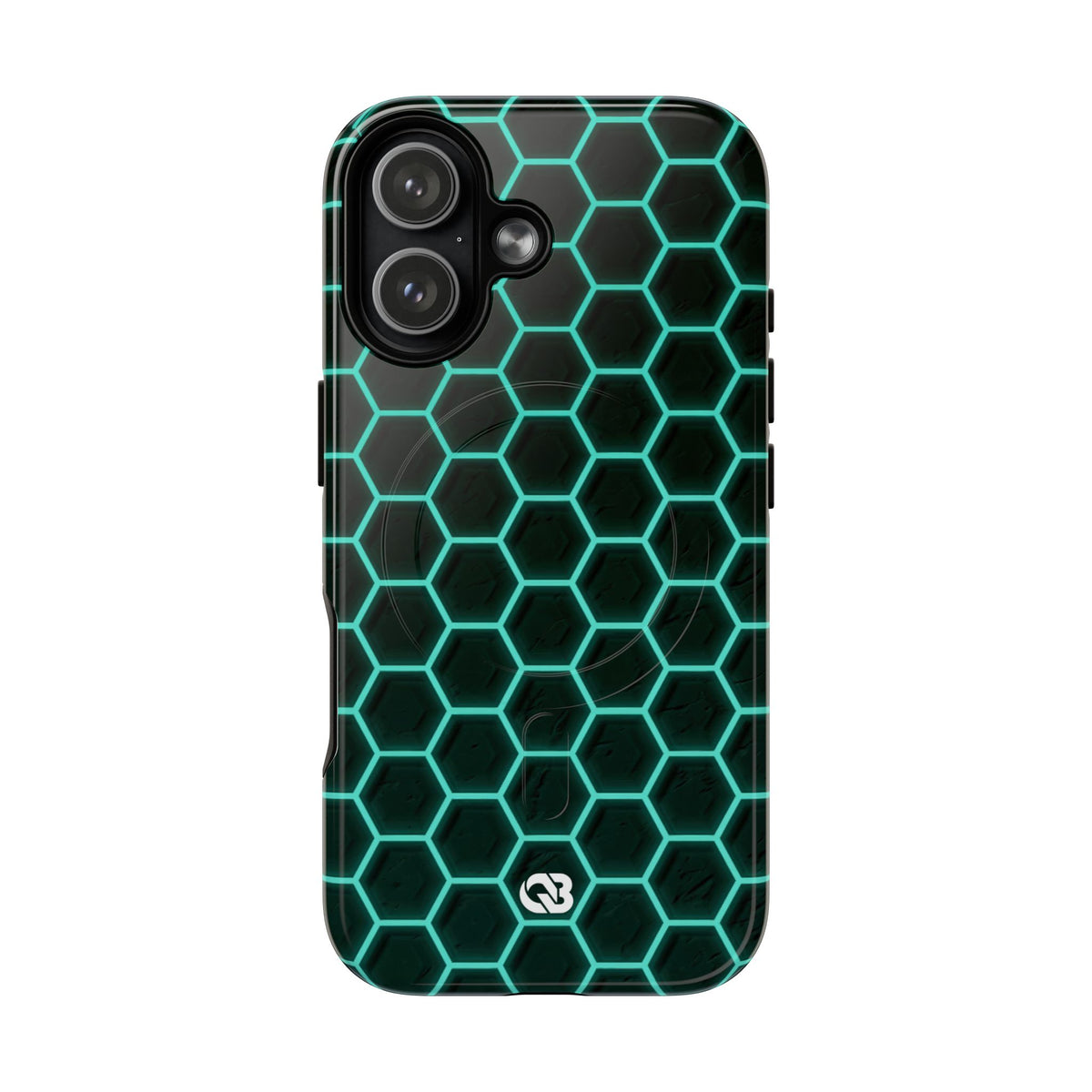 Neon Hex Spectrum · Tough 2.0 Magnetic Phone Case for iPhone · Teal