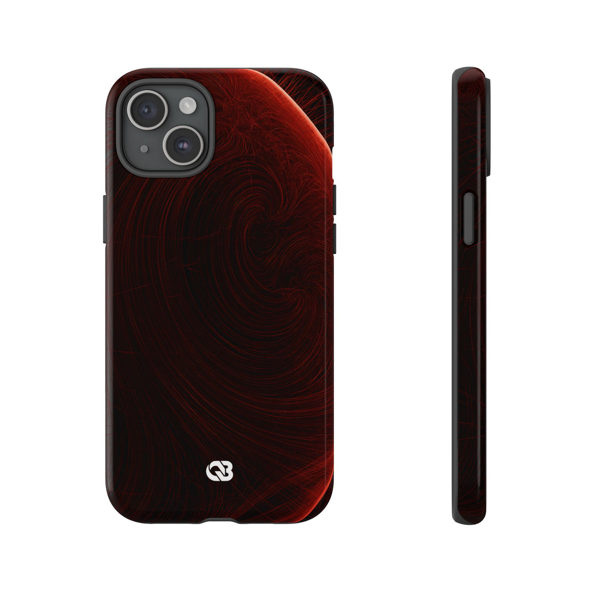 Crimson Solar Horizon · Tough Phone Case for iPhone · Red