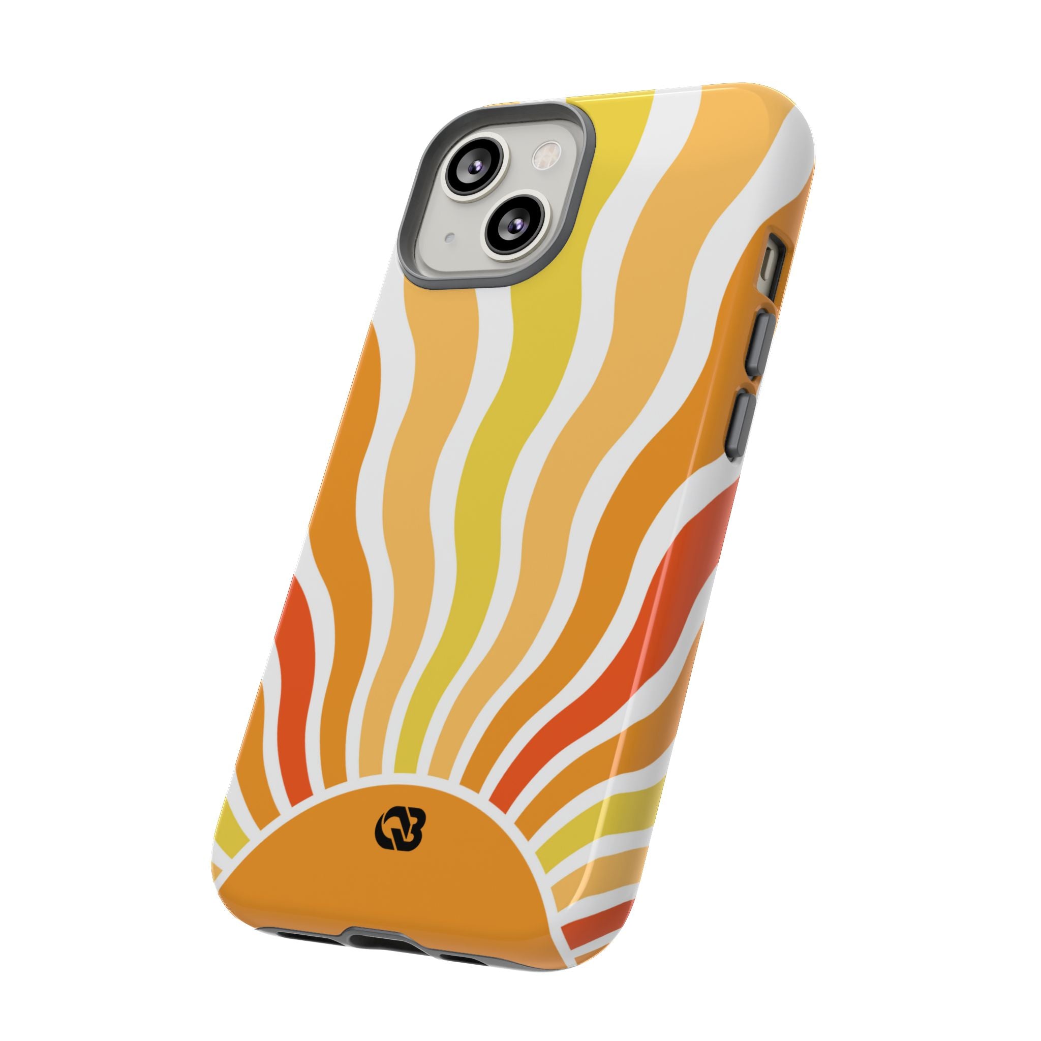 Amber Solar Waves · Tough Phone Case for iPhone