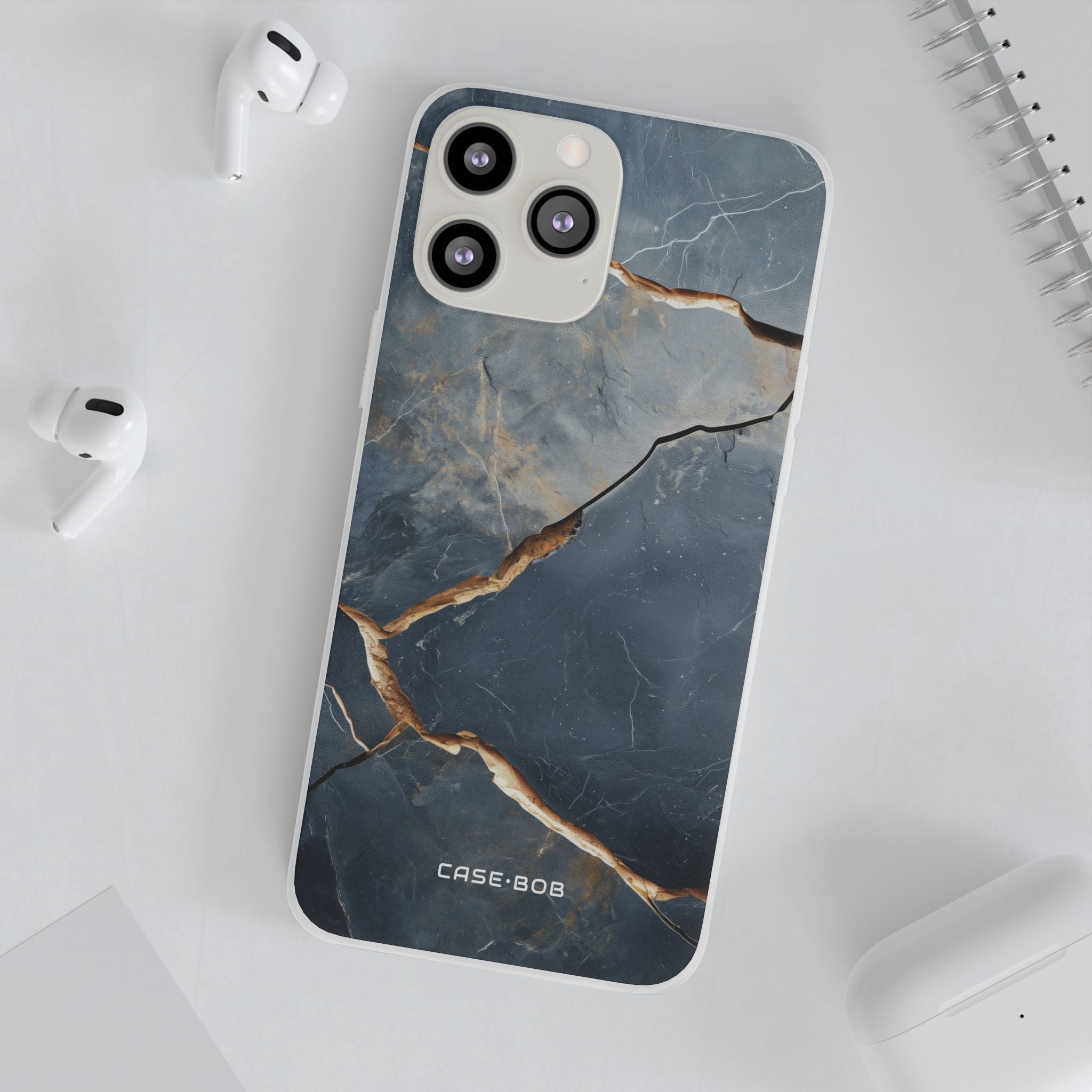 Jagged Vein Navy iPhone 13 Pro Max - Soft