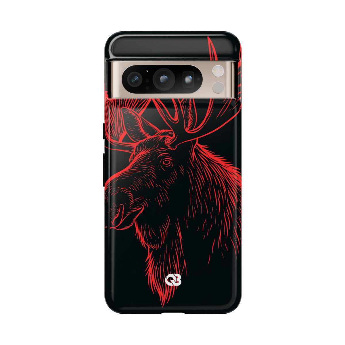 Nordic Elk · Tough Phone Case for Pixel · Black