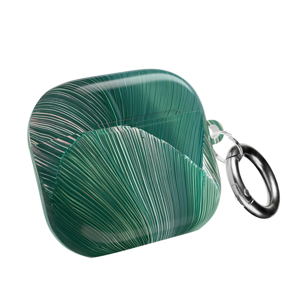 Translucent Fan Palm · Hard Case for AirPods & AirPods Pro · Teal