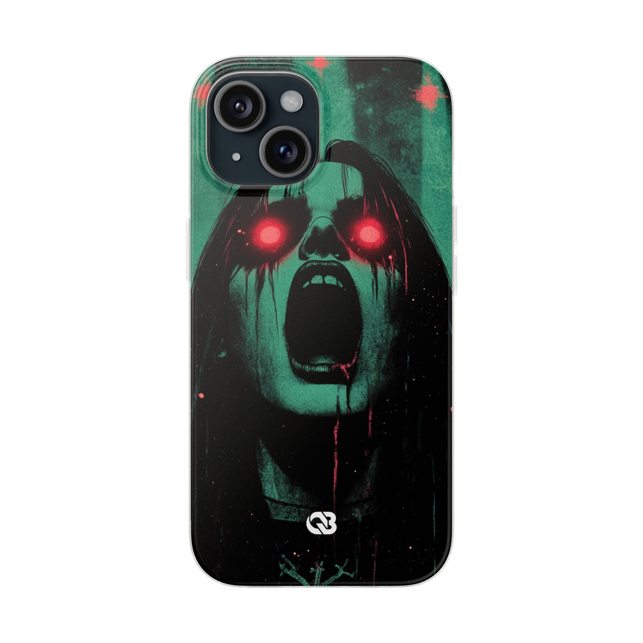 Crimson Emerald Scream · Soft Phone Case for iPhone
