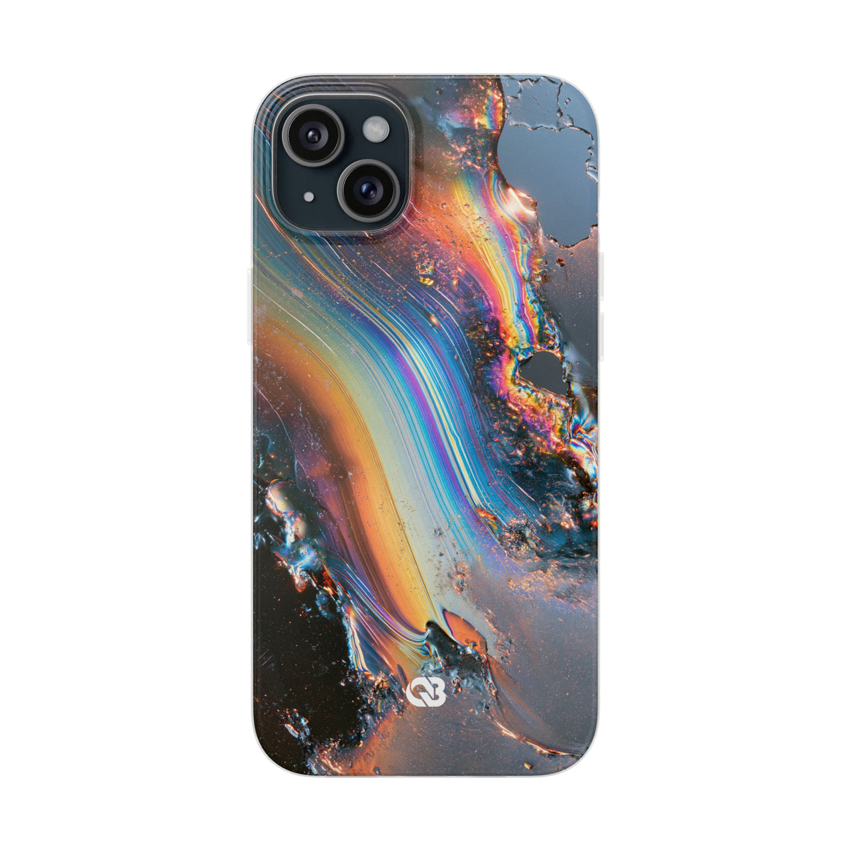 Prismatic Aura Flow · Lite Phone Case for iPhone · Blue