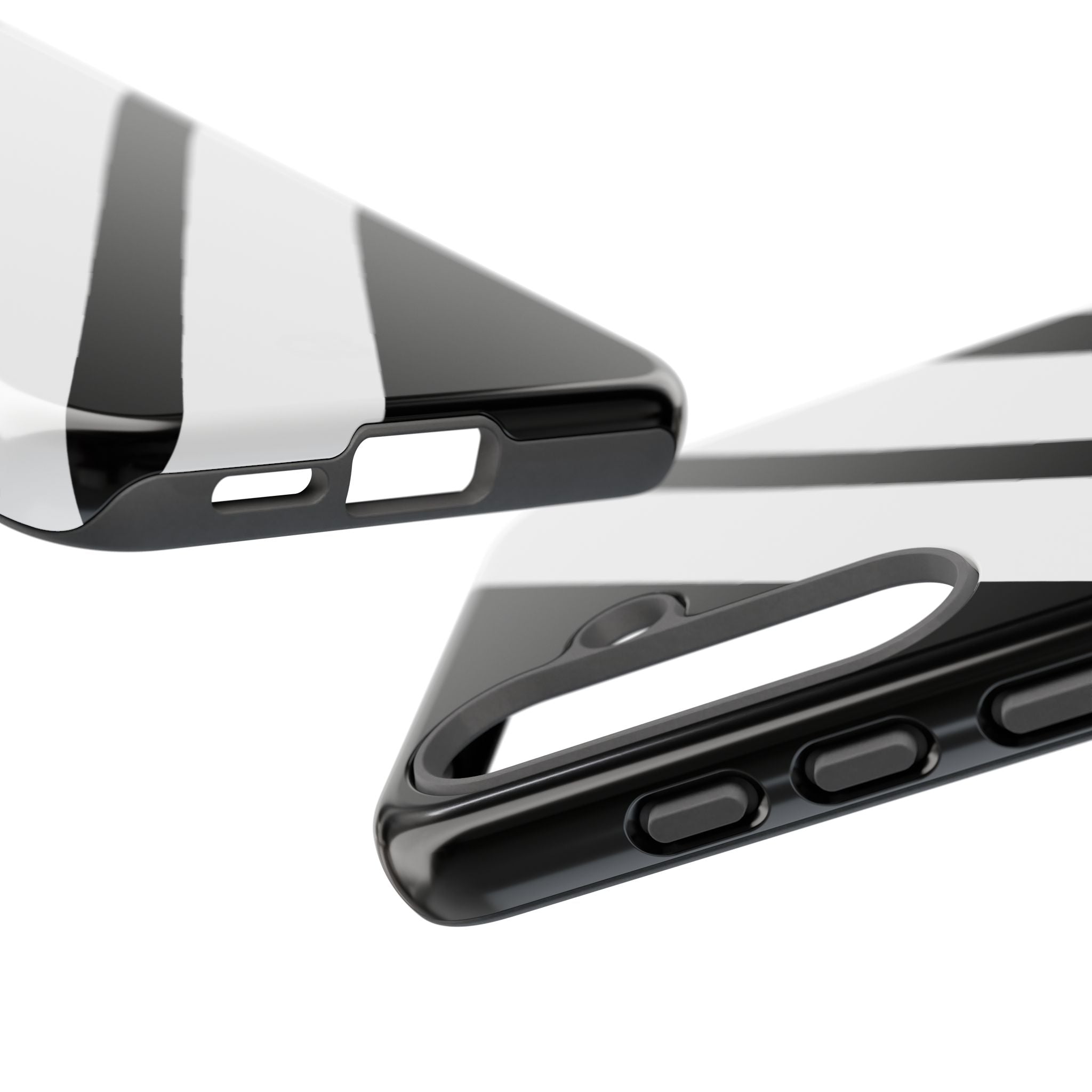 Obsidian White Bars · Tough Handyhülle für Samsung