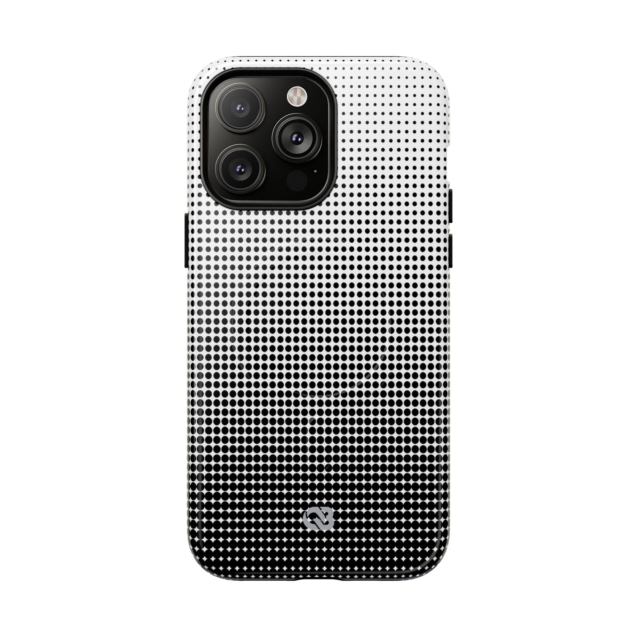 Black Tough 2.0 Magsafe Phone Case for iPhone - Obsidian Halftone Flux
