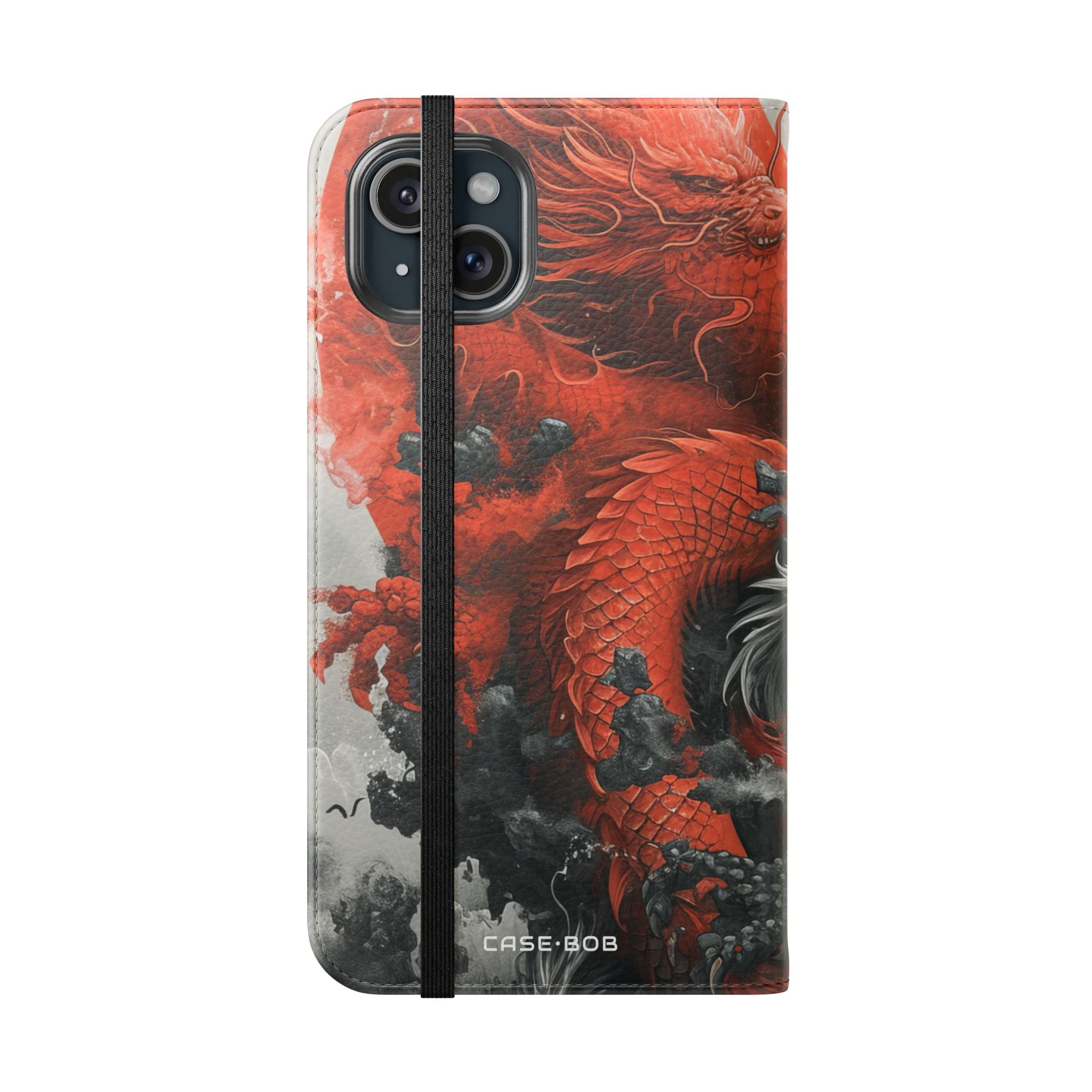 Twin Dragons Dance - iPhone 15 Plus Case - Wallet