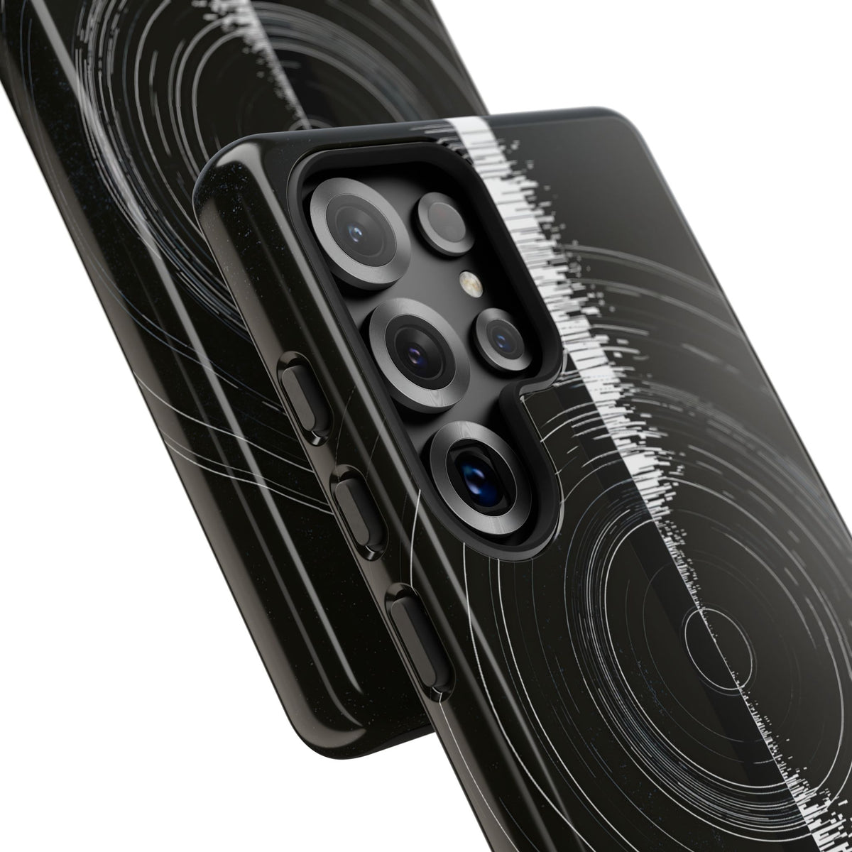 Black Tough Phone Case for Samsung - Obsidian Orbital Signal