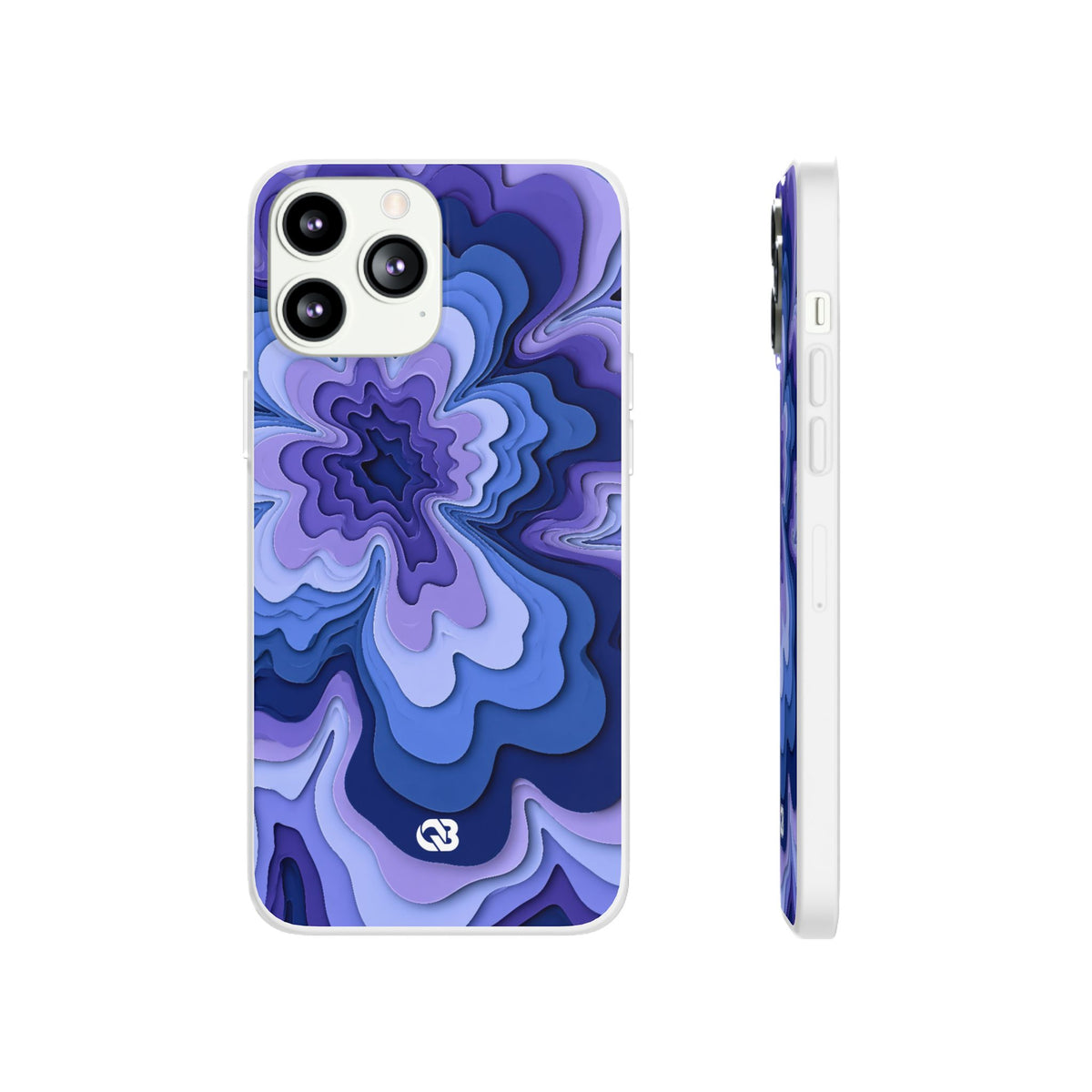 Periwinkle Strata Bloom · Lite Phone Case for iPhone · Purple