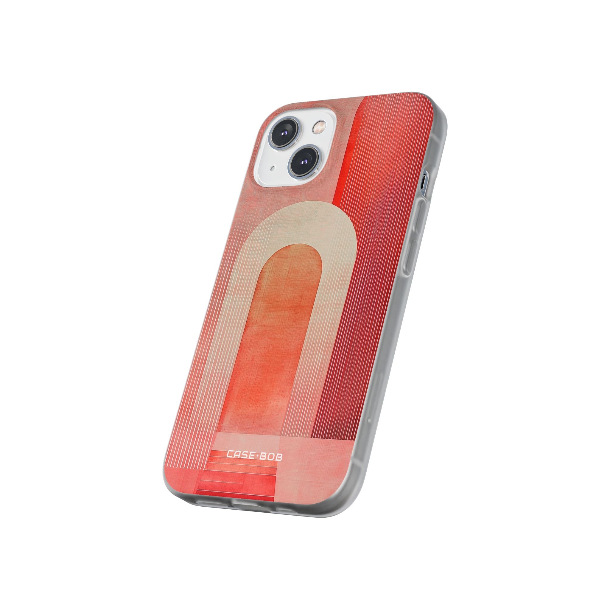 Crimson Arches iPhone 14 Cover - Blød