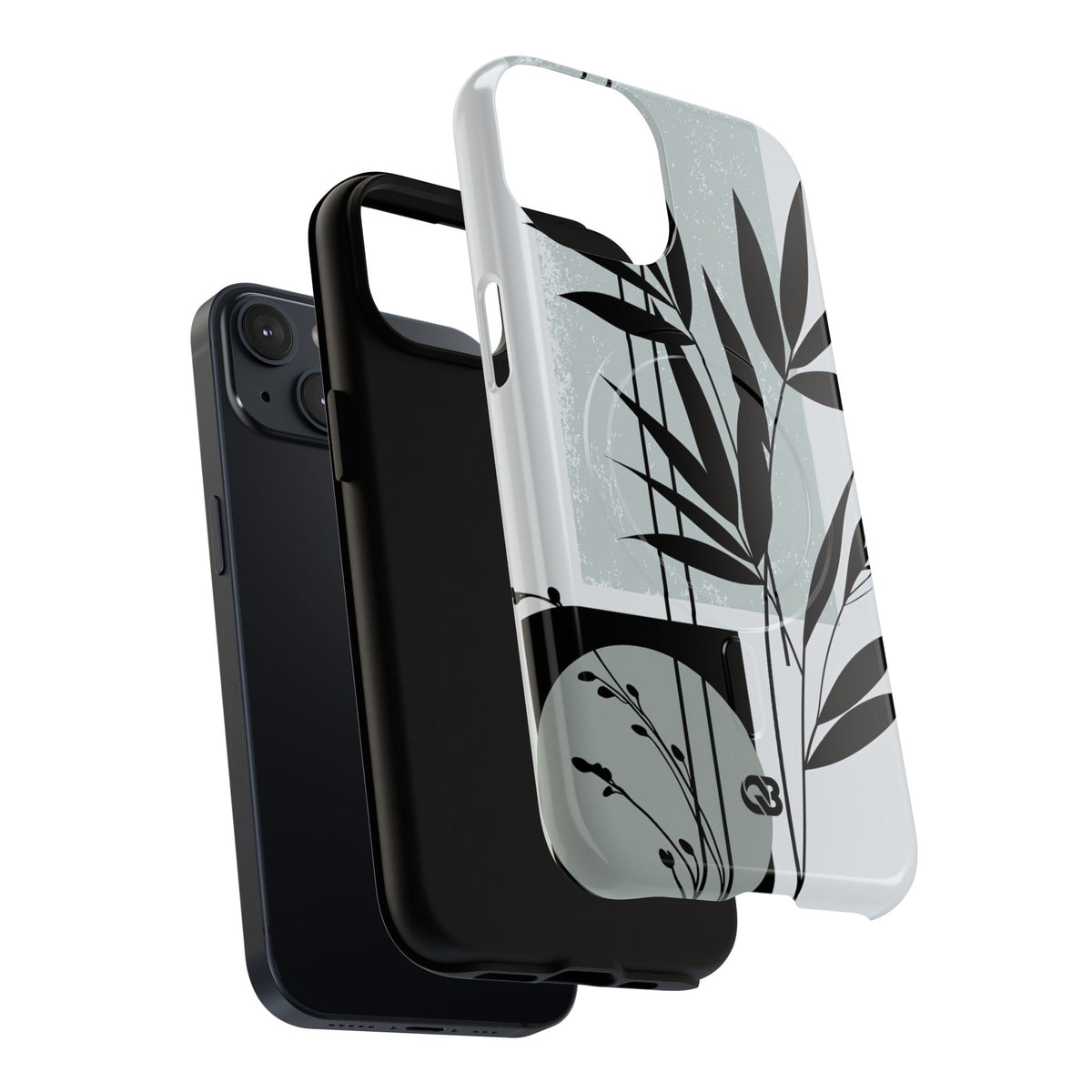 Zen Bamboo Silhouette · Tough 2.0 Magnetic Phone Case for iPhone · Green