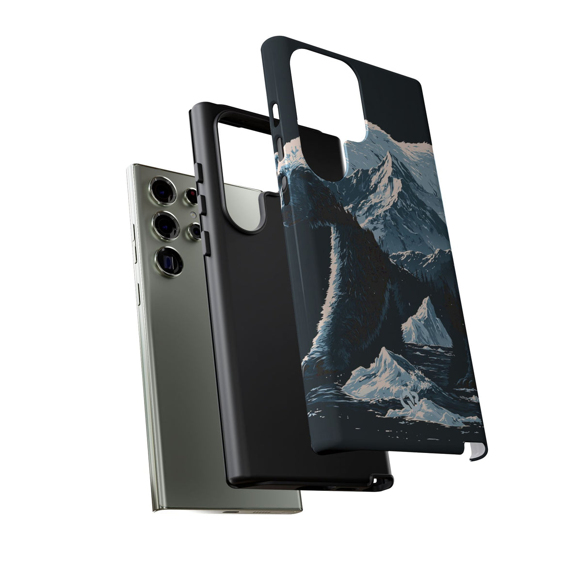 Nordic Arctic Bear · Tough Phone Case for Samsung · Black
