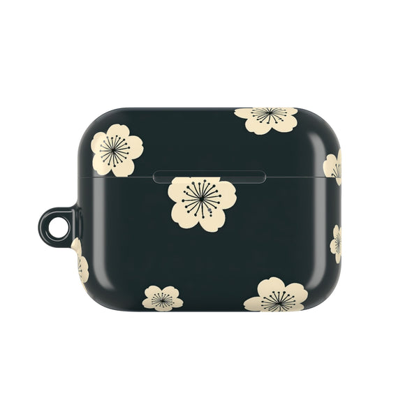 Midnight Sakura Bloom · Hard Case for AirPods & AirPods Pro · Black