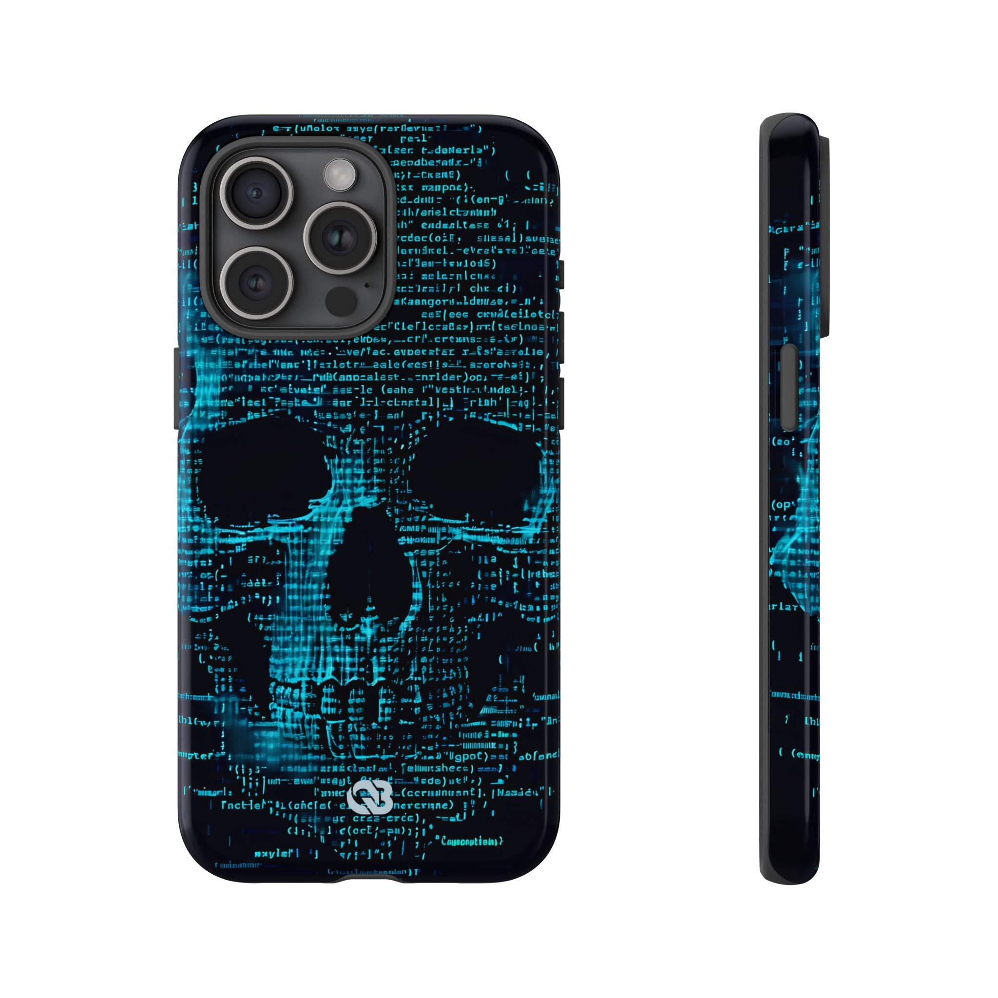 Cyan Glitch Skull · Tough