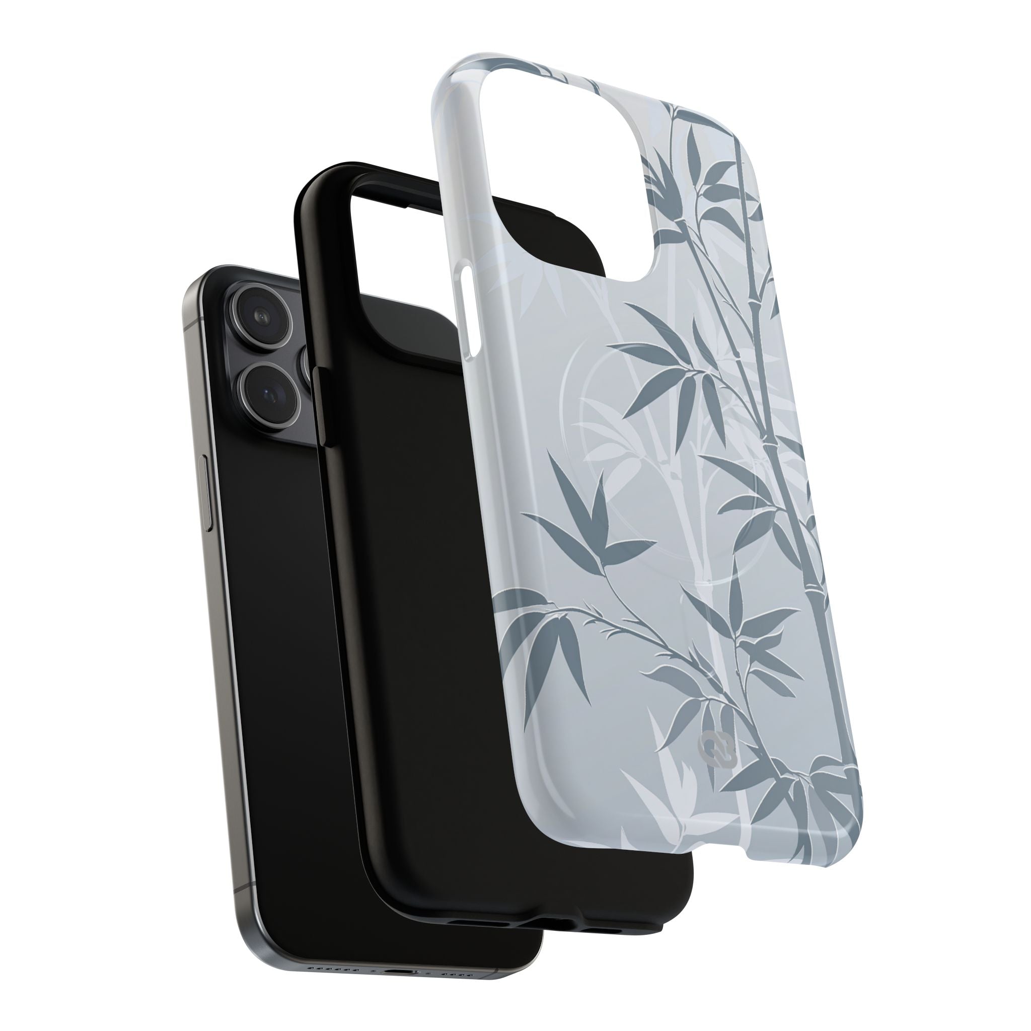 Blue Tough 2.0 Magsafe Phone Case for iPhone - Slate Bamboo Shadow