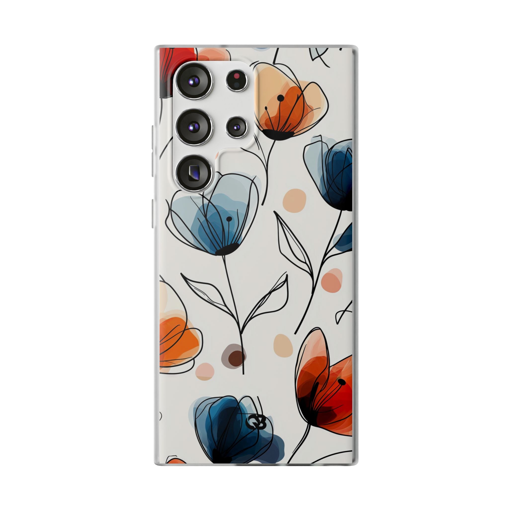 Ink Watercolor Tulips · Soft Phone Case for Samsung