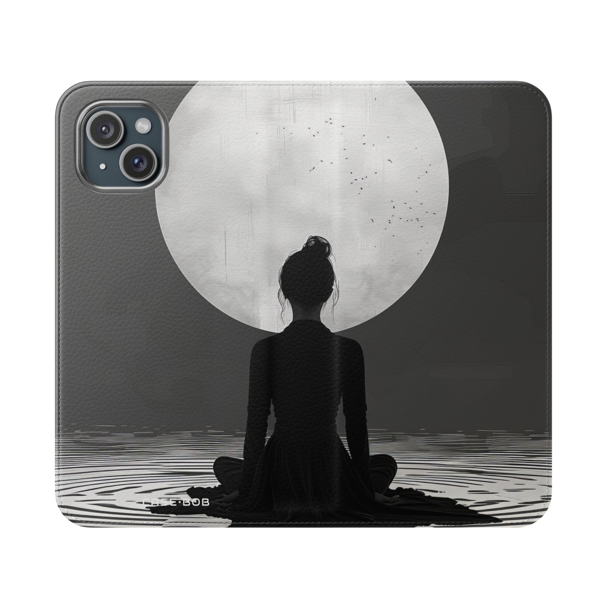 Moonlit Silence - iPhone 15 Plus Case - Wallet