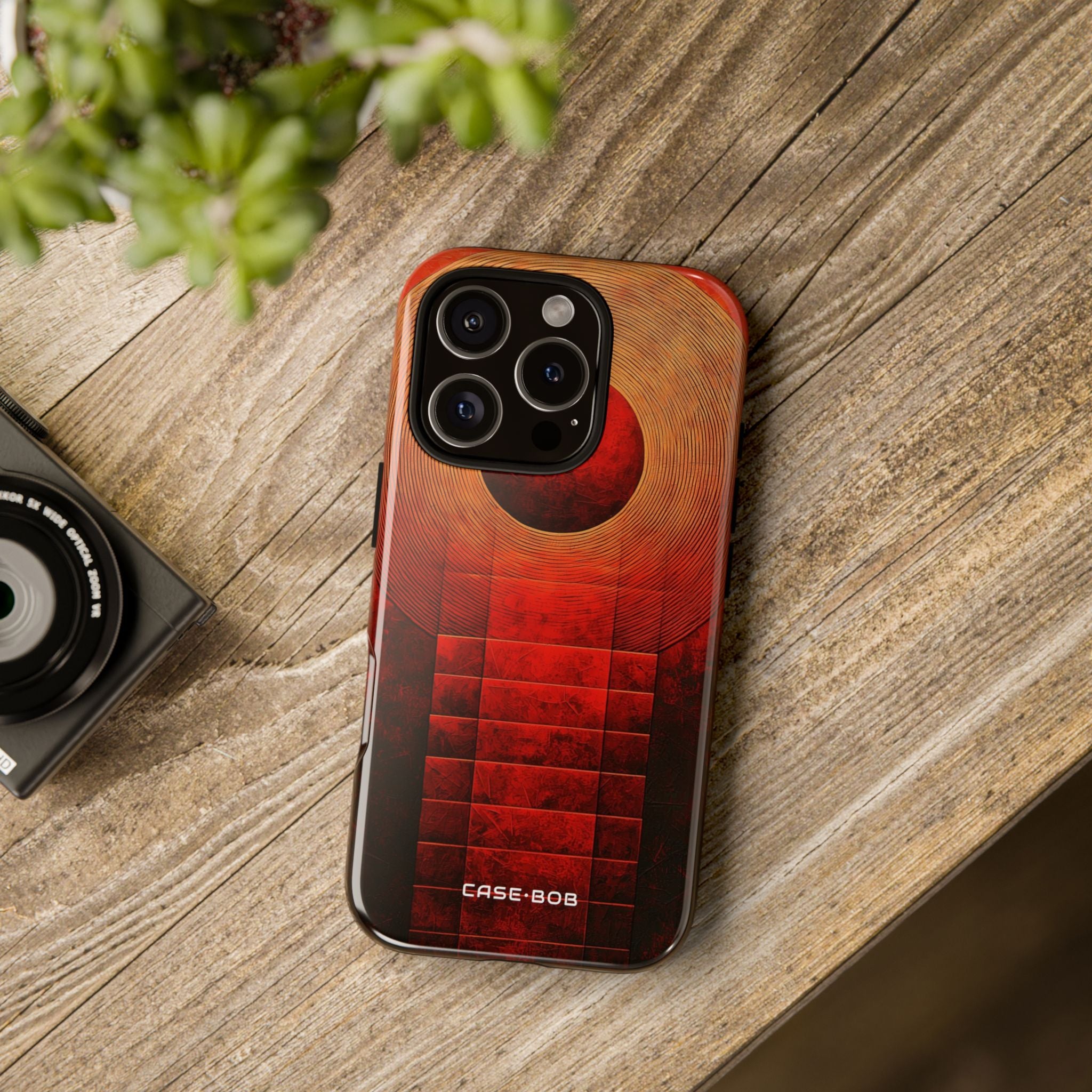 Crimson Rings iPhone 16 Pro Case - Tough