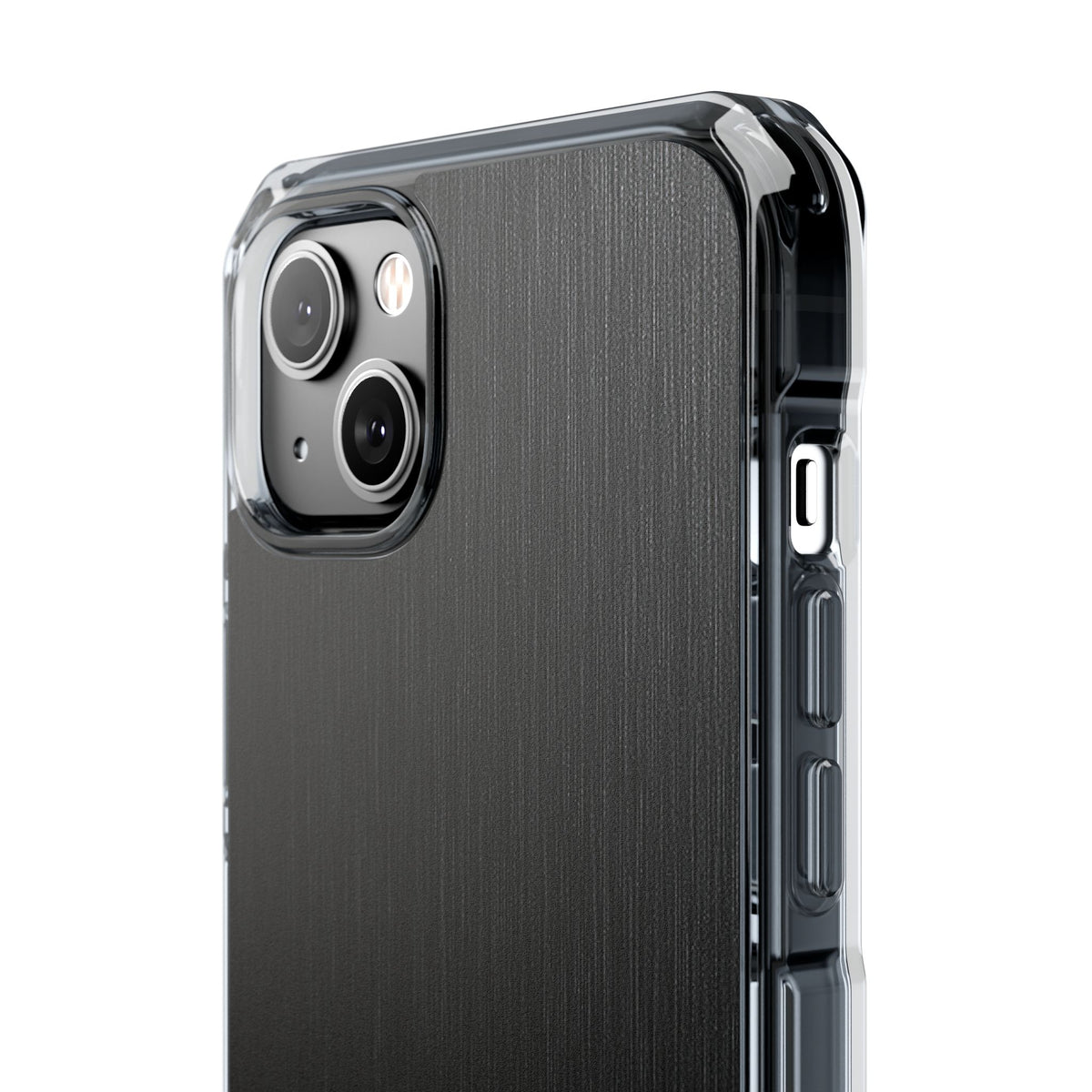 Black Impact MagSafe Phone Case for iPhone - Brushed Obsidian Slate